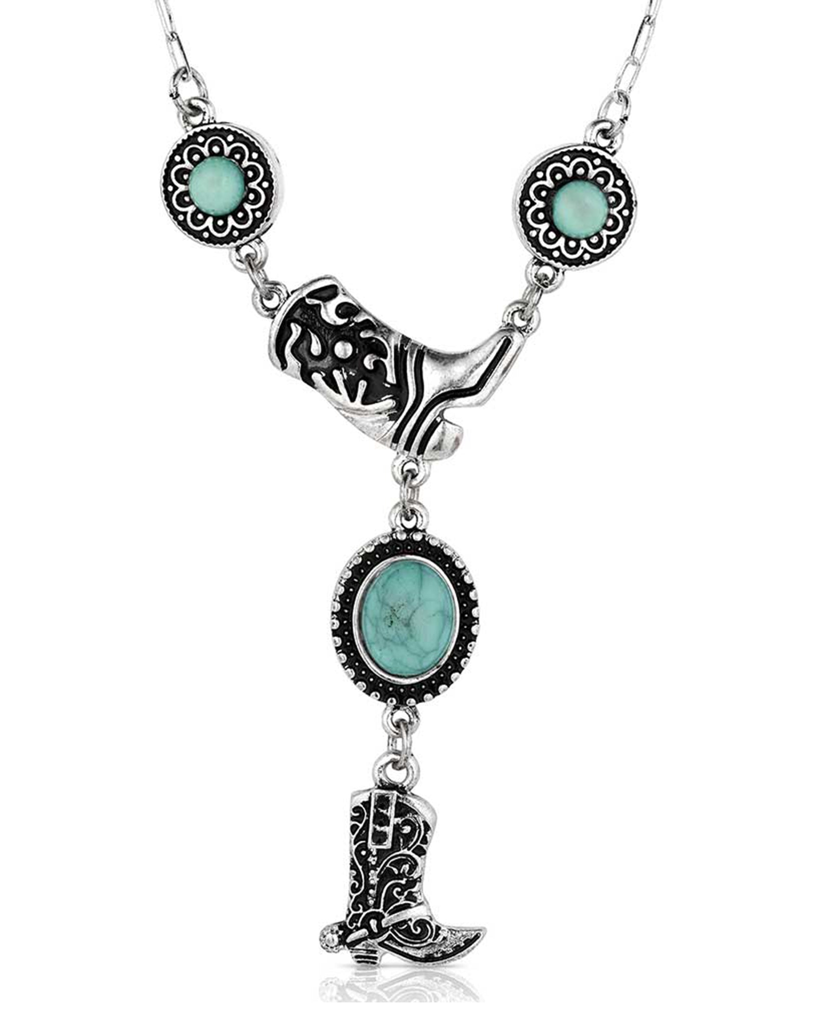 Dancing Shoes Necklace by Montana Silversmiths from Skip’s Western Outfitters | MON-ANC6258-O/S