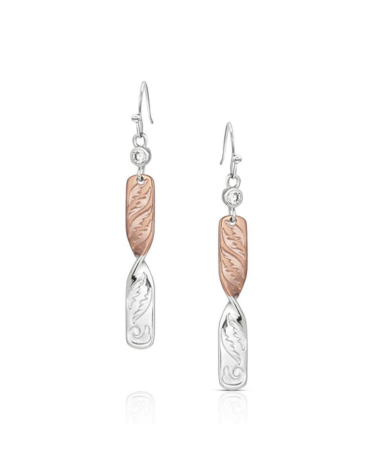 Flatland Twister Dangle Earrings - Er6462