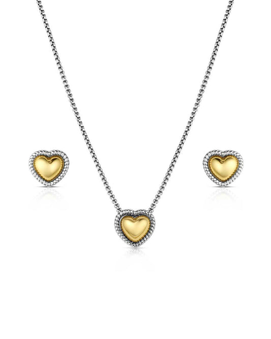 Trio Of Hearts Jewelry Set - Js6473