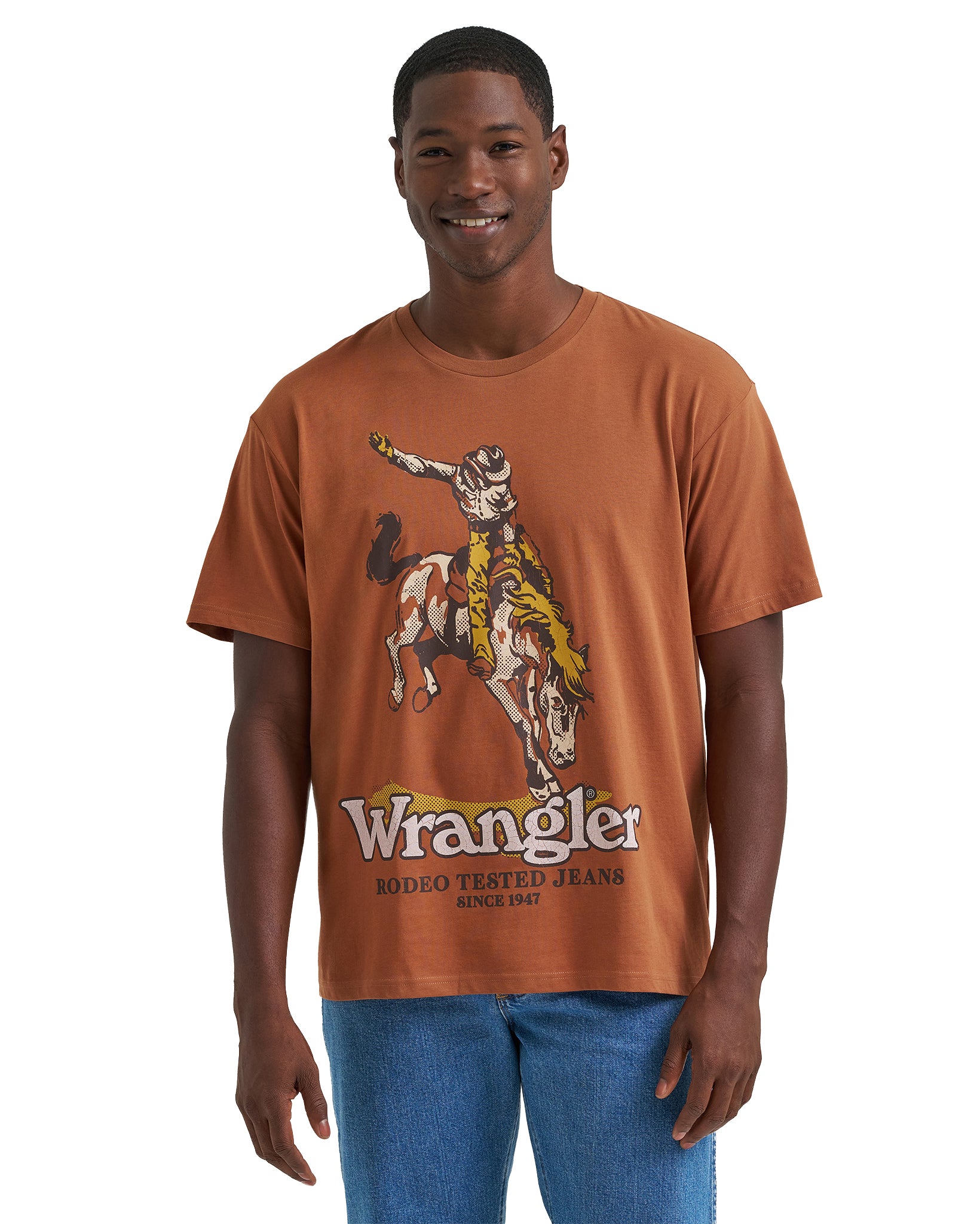 Men's Graphic Short Sleeve T-Shirt - Vintage Fit - 112375796 by Wrangler from Skip’s Western Outfitters | WRA-112375796-L-REG