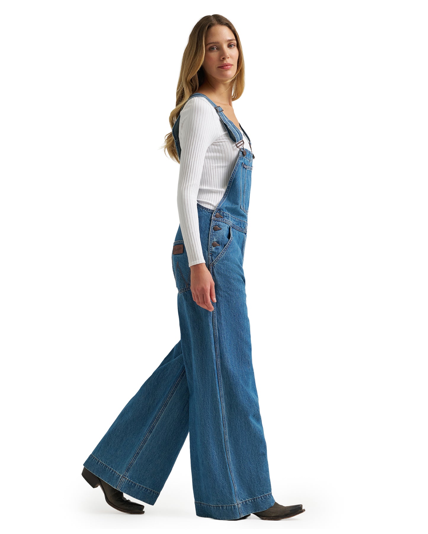 Women's Wrangler Retro Bailey Wide Leg High Rise Overalls - 112382268