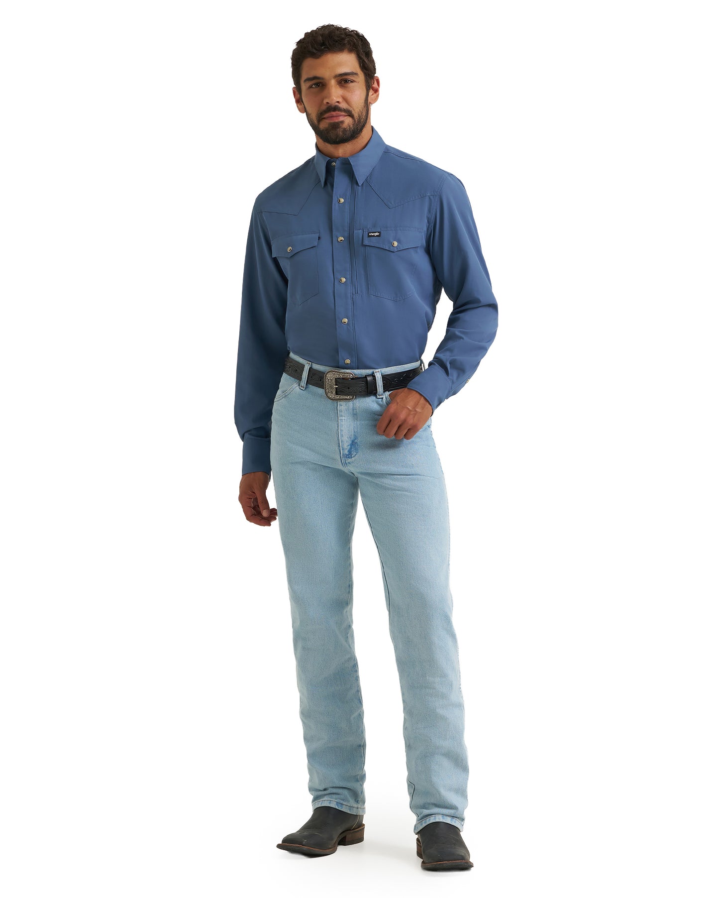 Men's Atg X Wrangler Western Performance Long Sleeve Relaxed Fit Snap Shirt - 112382400