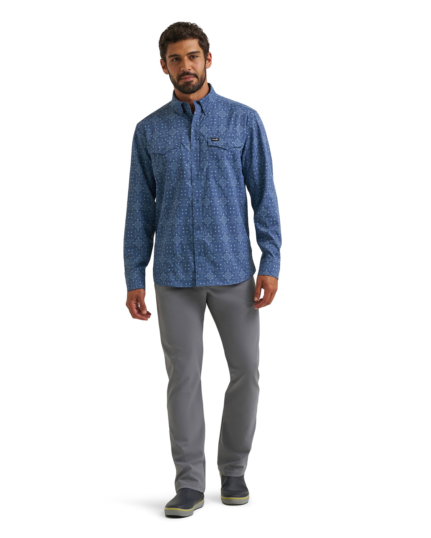 Men's Atg X Wrangler Live In Long Sleeve Regular Fit Button Shirt - 112382421