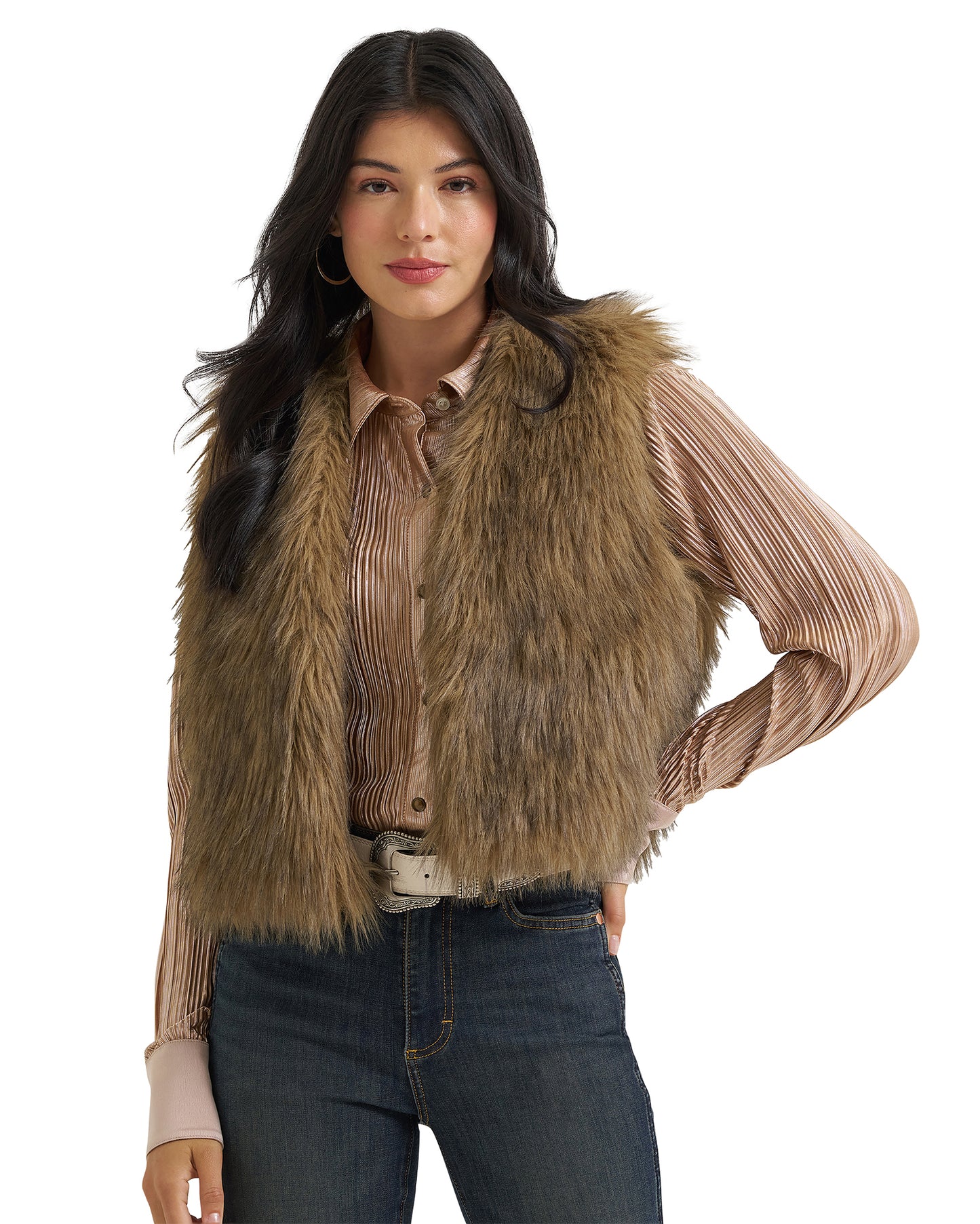 Women's Wrangler X Lainey Wilson Fur Vest - 112382832