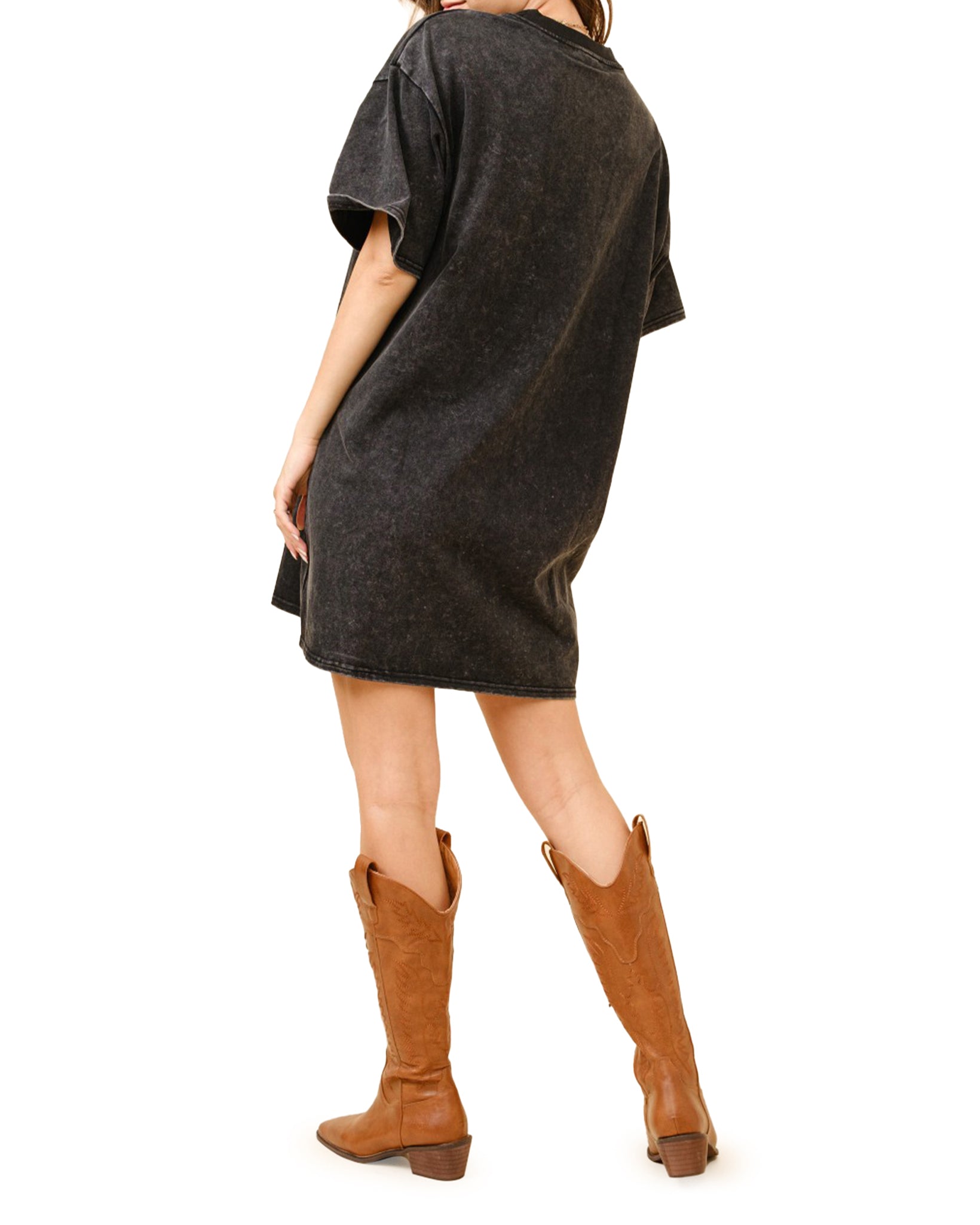 western t shirt dress Women's Vintage Howdy T-Shirt Dress | Blue B