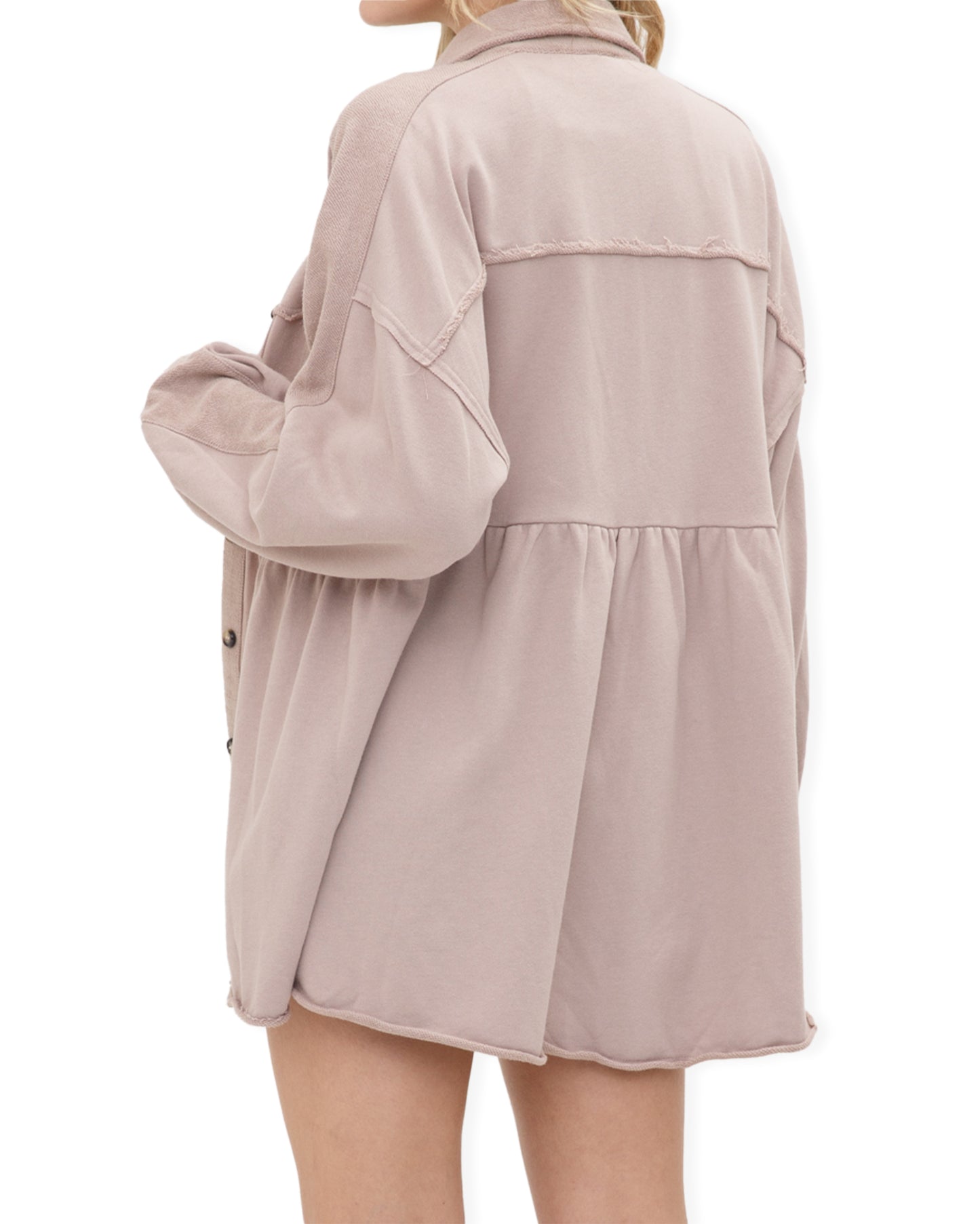 Women's Washed Shirt Jacket