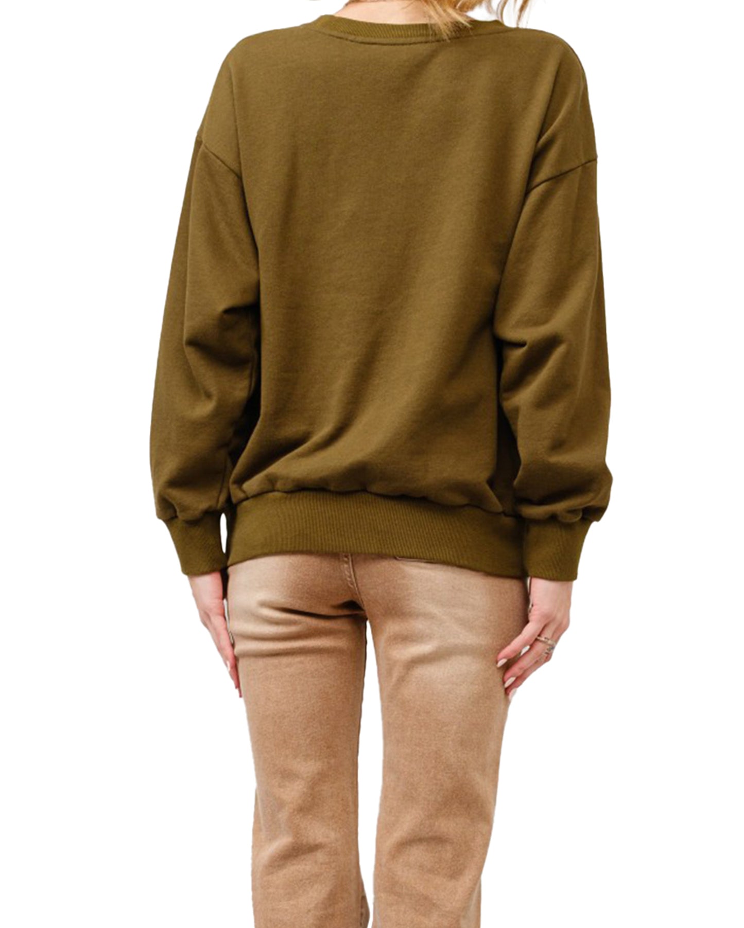 Women's Embroidered Bull Rider Motif Sweatshirt