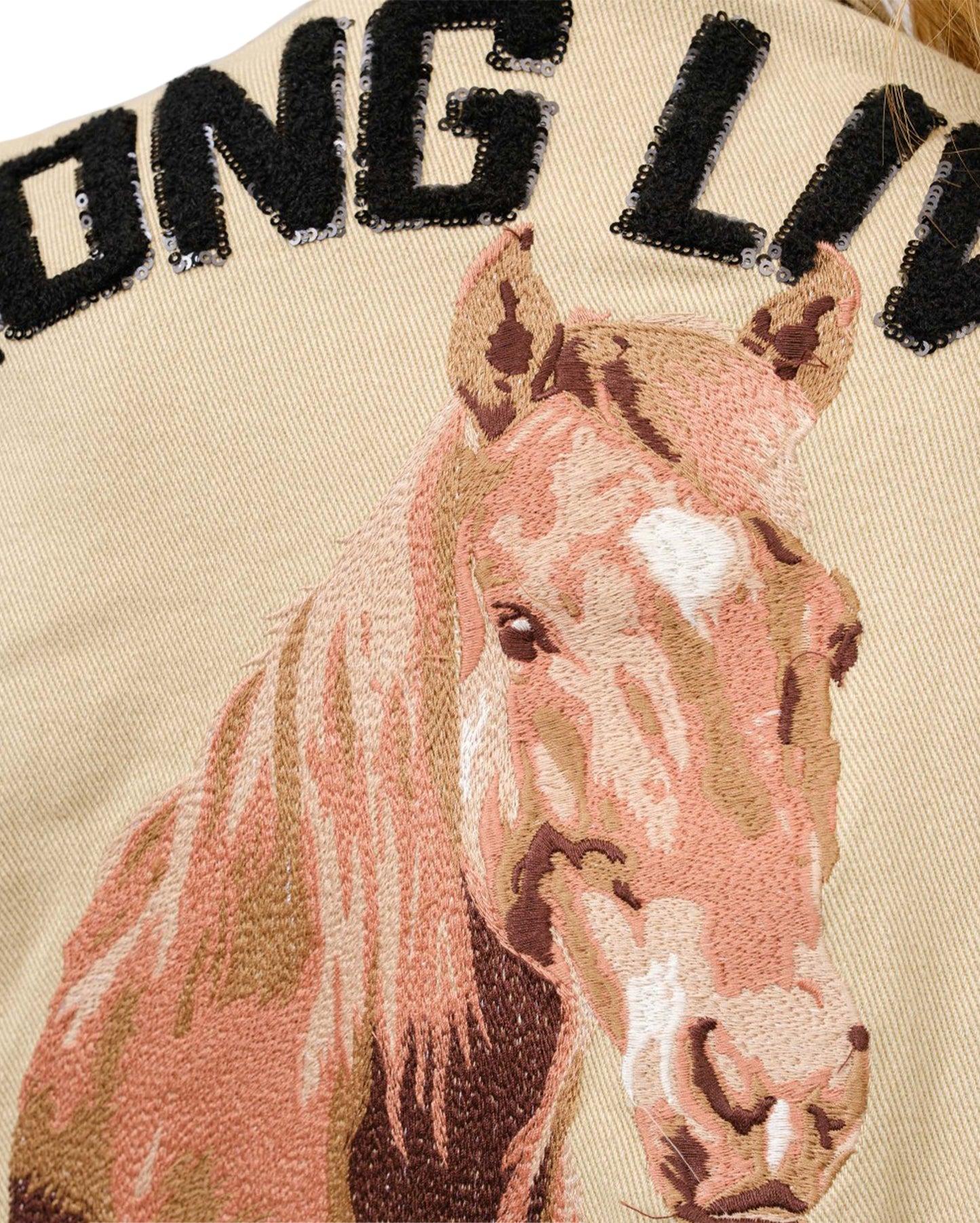 Women's Long Live Cowgirls Twill Denim Jacket