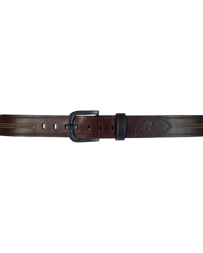 Contrast Stitching Genuine Leather Belt