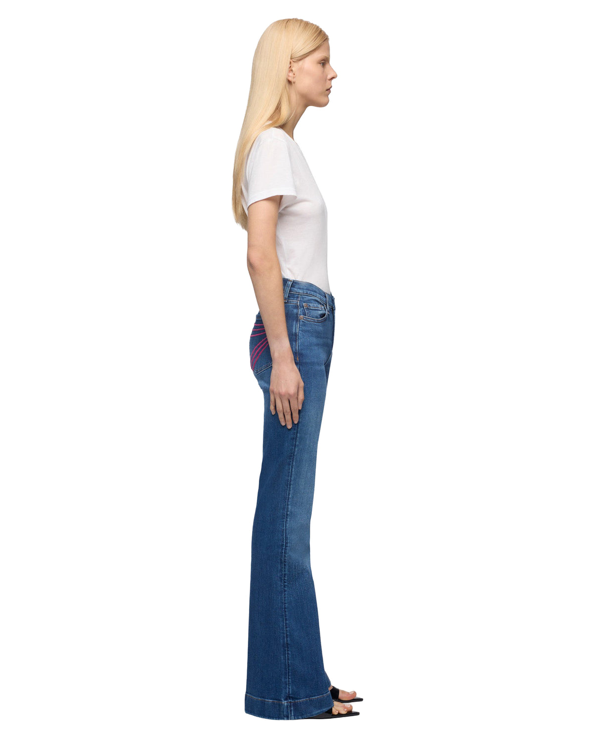 Women's Dojo Slim Illusion Flare Jeans - 7U307C12-1Zm