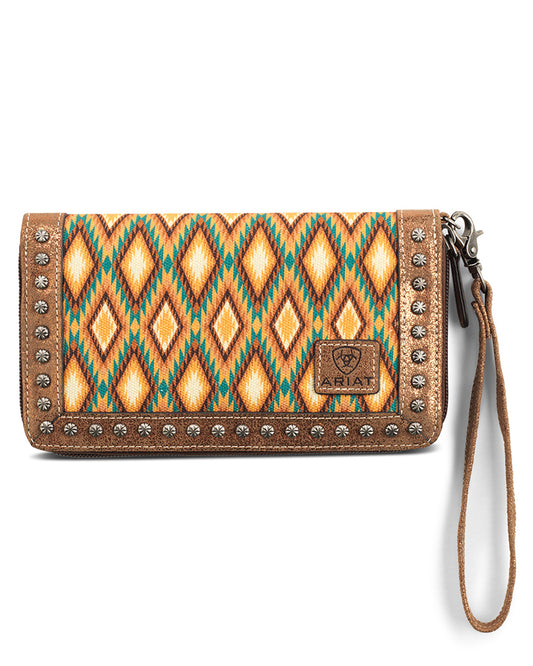 Southwest Diamond Print Clutch