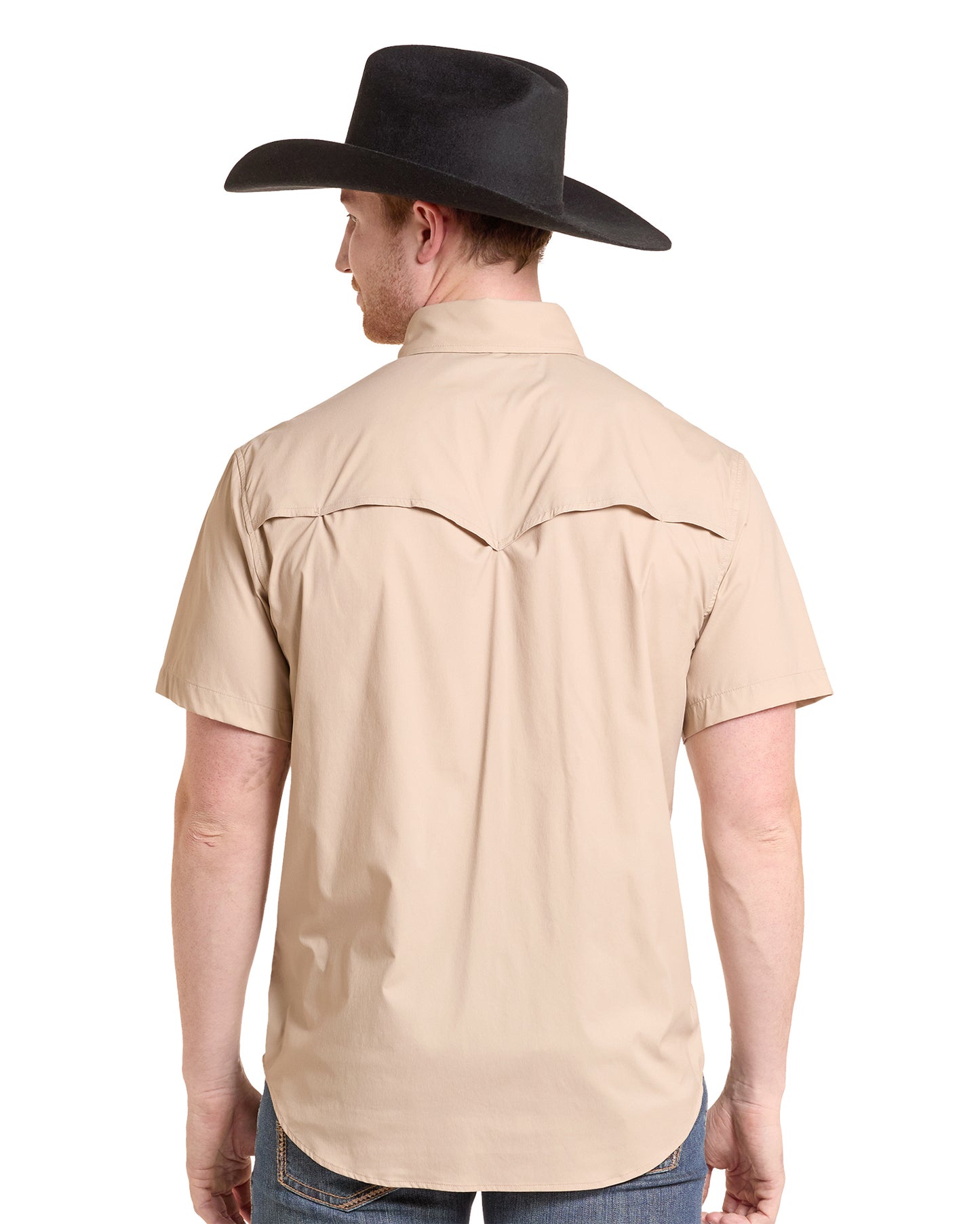 Men's Nylon Tek Solid Core Western Shirt - Bmn3S09641-27