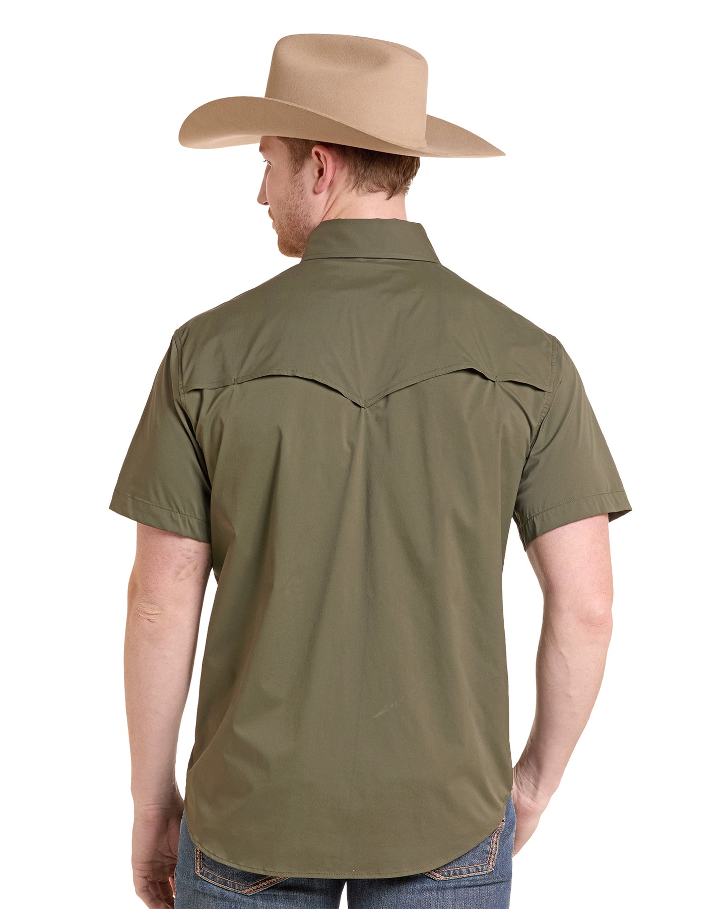 Men's Nylon Tek Solid Core Western Shirt - Bmn3S09641-31