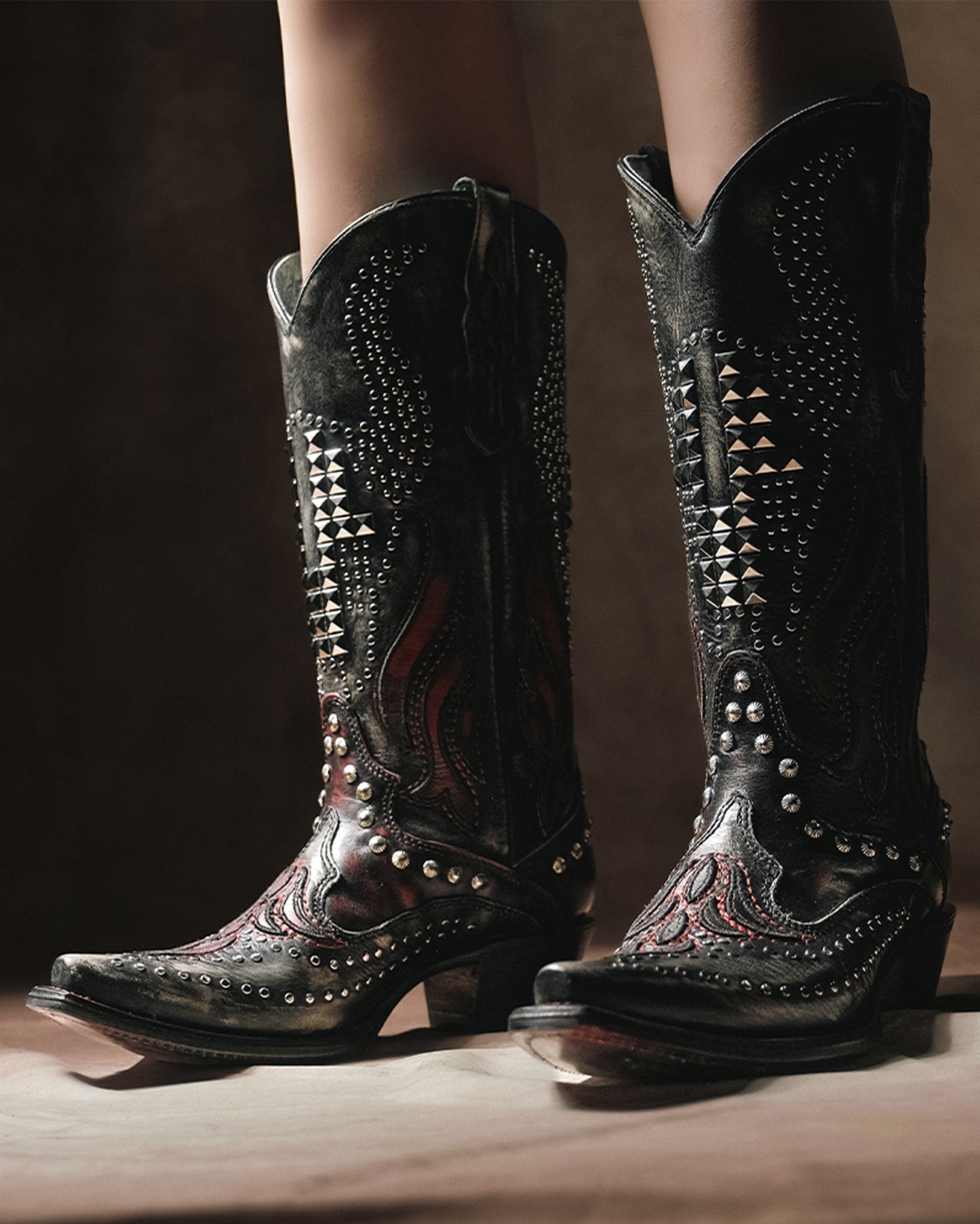 Women's Bull Skull Western Boots