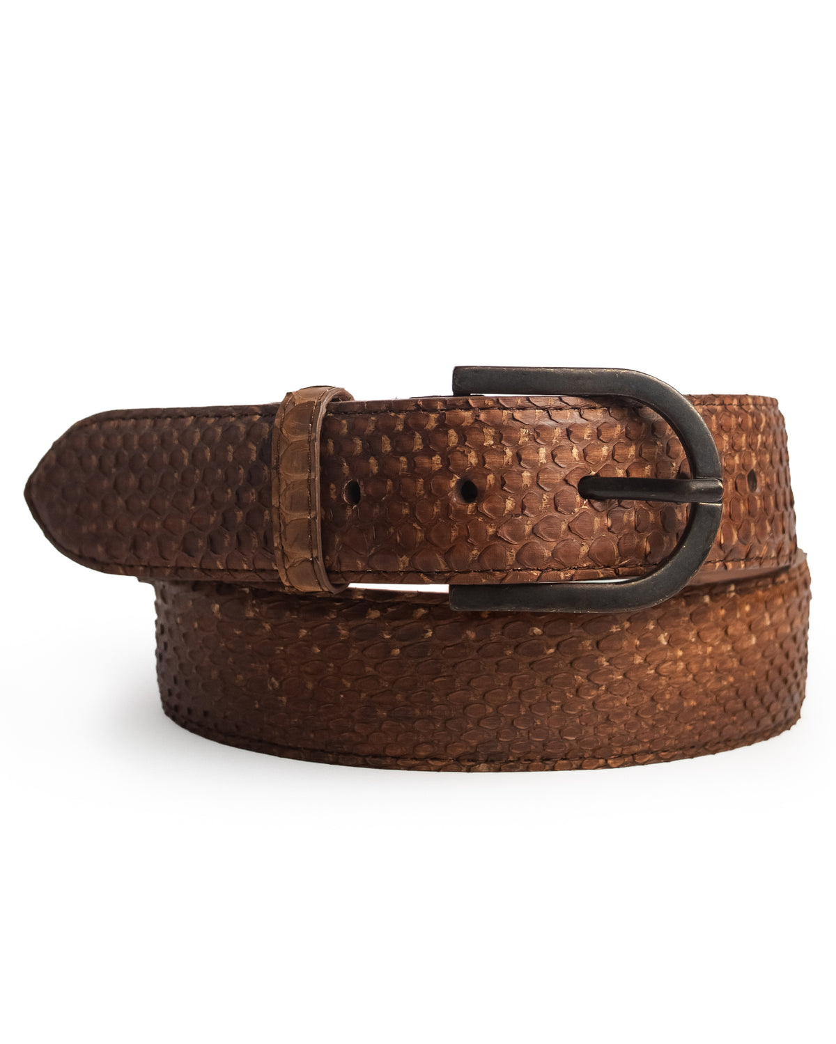 Classic Tan Python Belt - Cb404