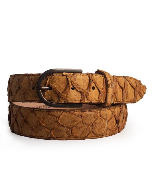Classic Camel Pirarucu Belt - Cb415