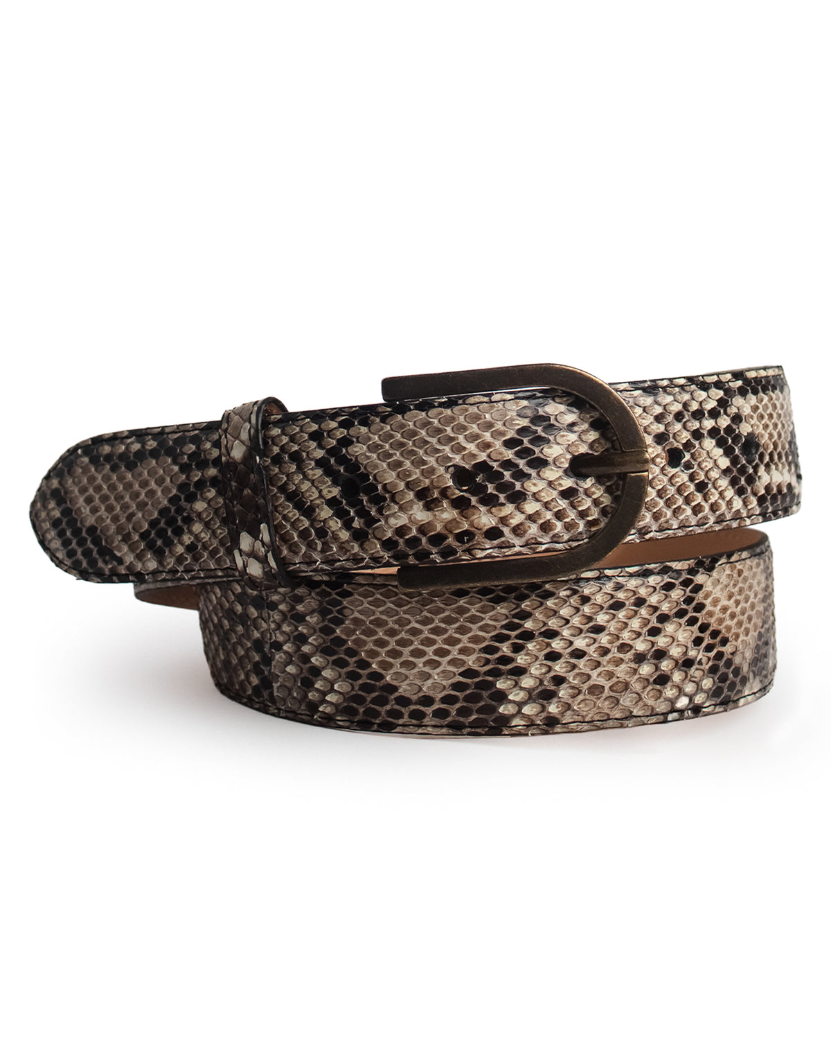 Classic Natural Python Belt - Cb403