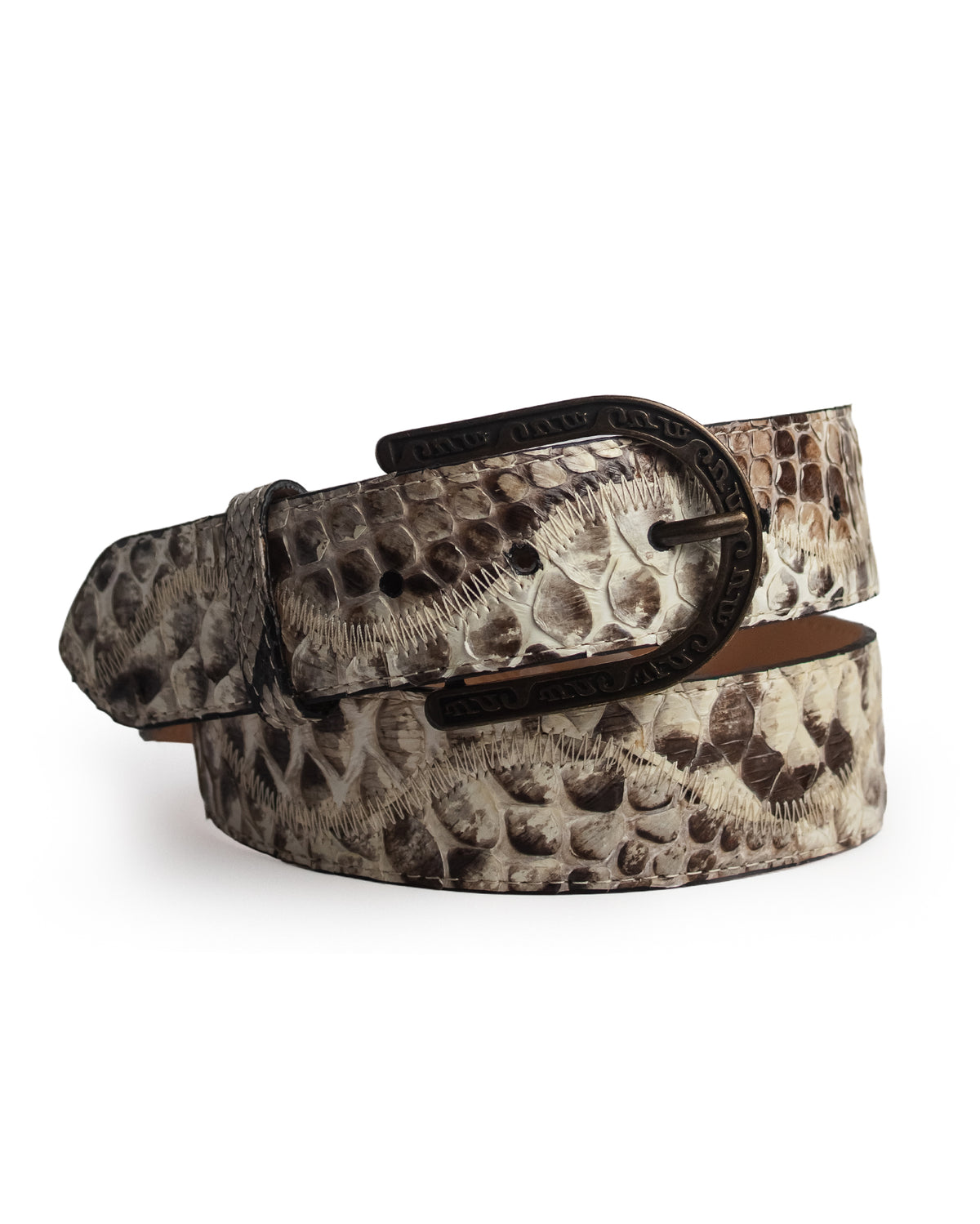 Waves Natural Python Belt - Cb306