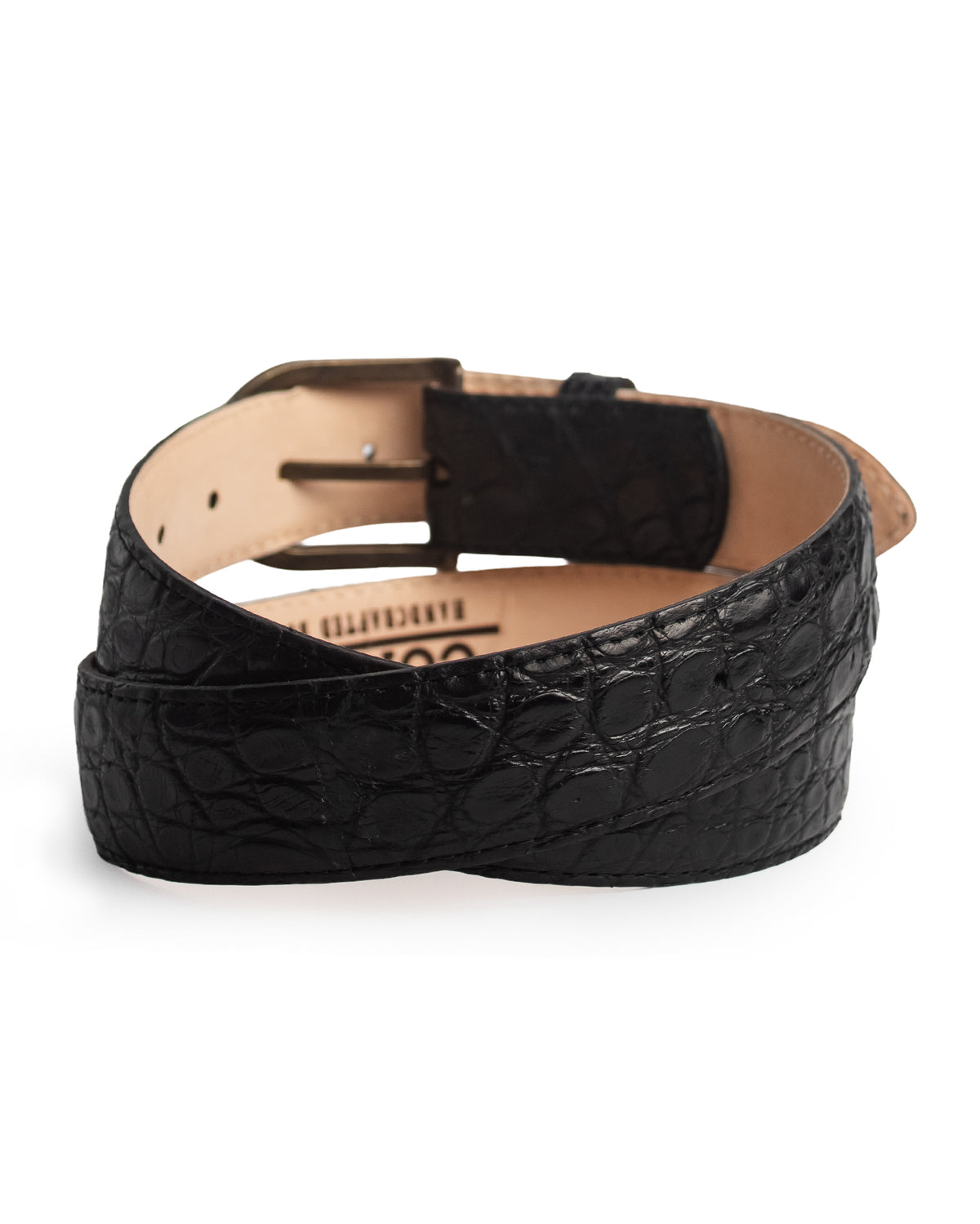 Mn Black Alligator Classic Belt - Cb406