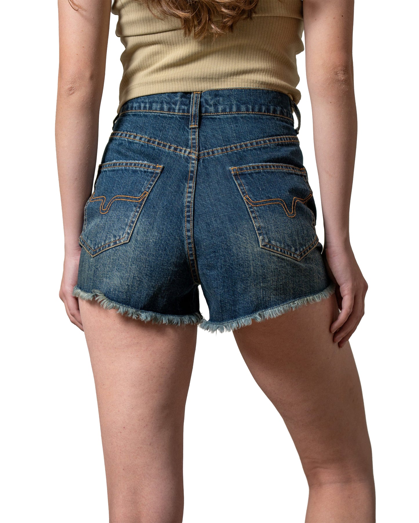 Women's Daisy Denim Shorts - Wje0000029-Bl037