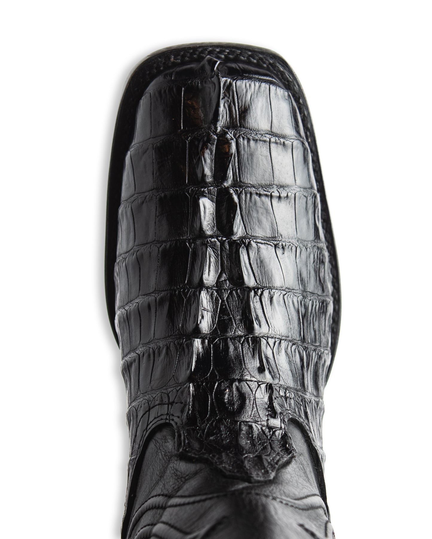 Men's Ke Dressy Wide Square Toe Boot Caiman Tail Western Boots - 820105