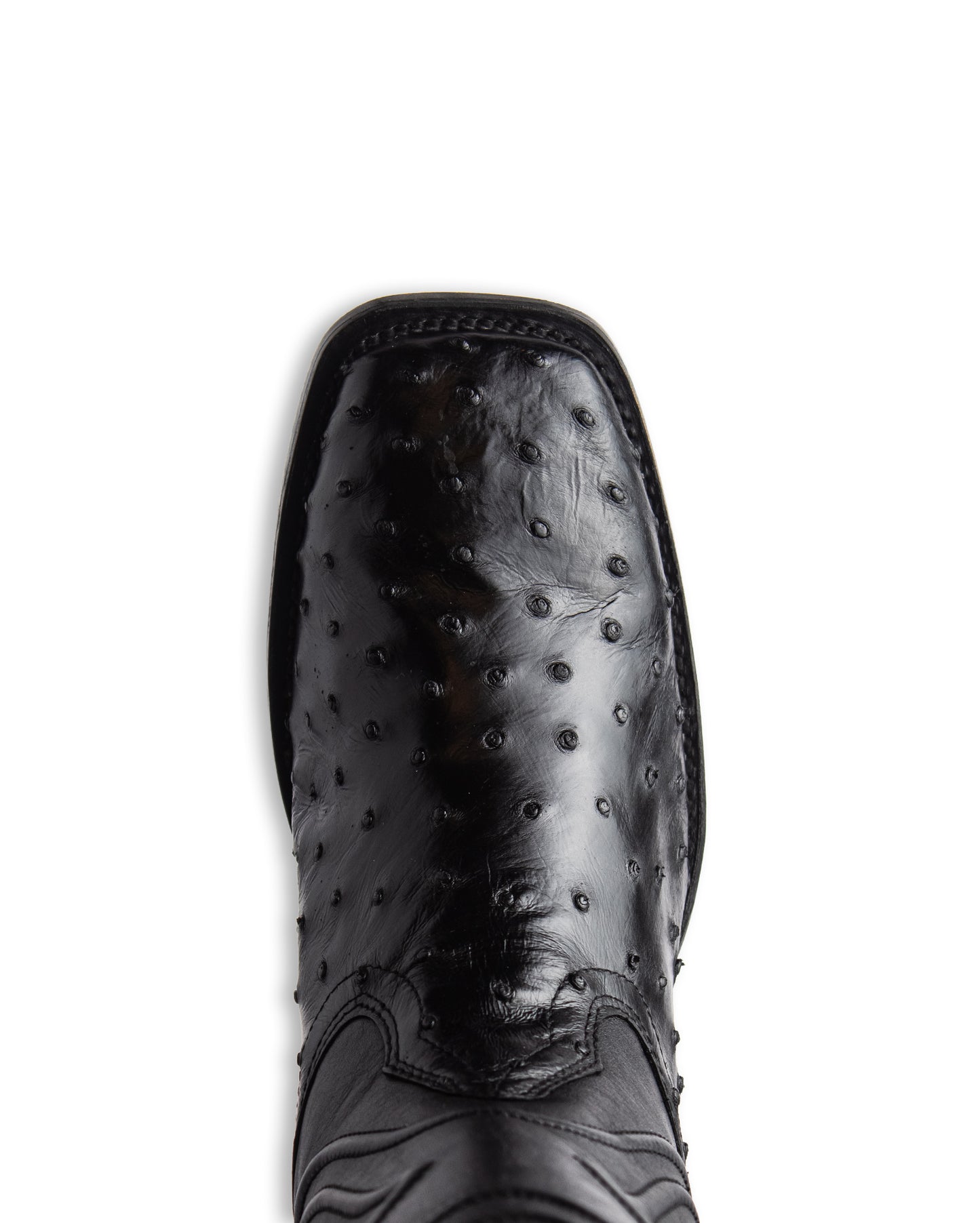 Men's Ke Dressy Wide Square Toe Boot Ostrich Western Boots - 820305