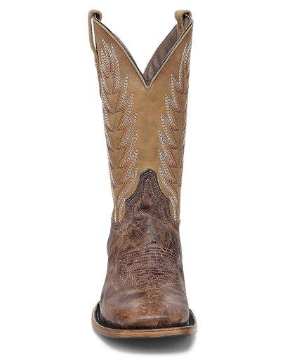 Men's Classic Wide Square Toe Western Boots