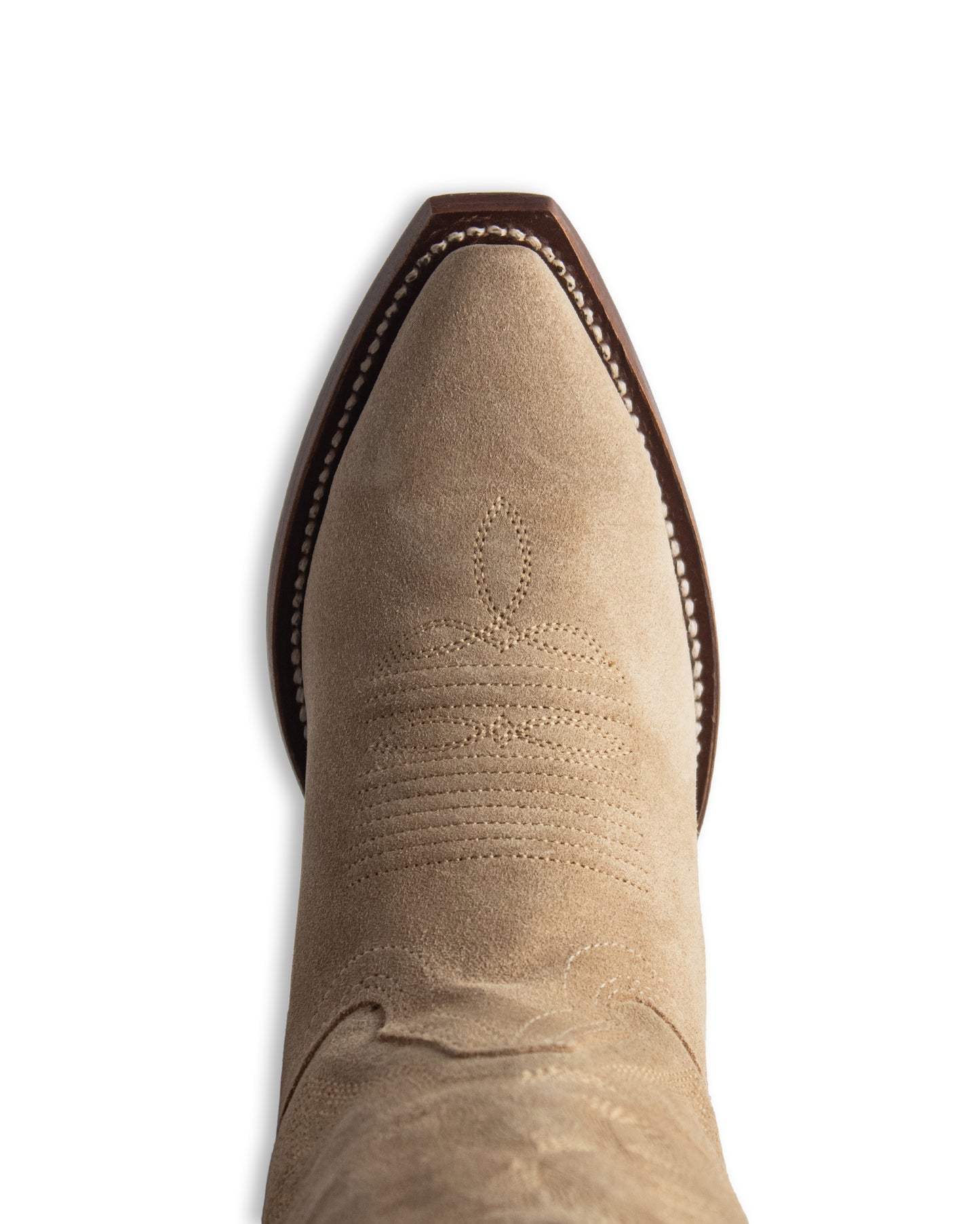 Women's Snip Toe Boot W/ Medallion Suede Leather Western Boots - 34M6607