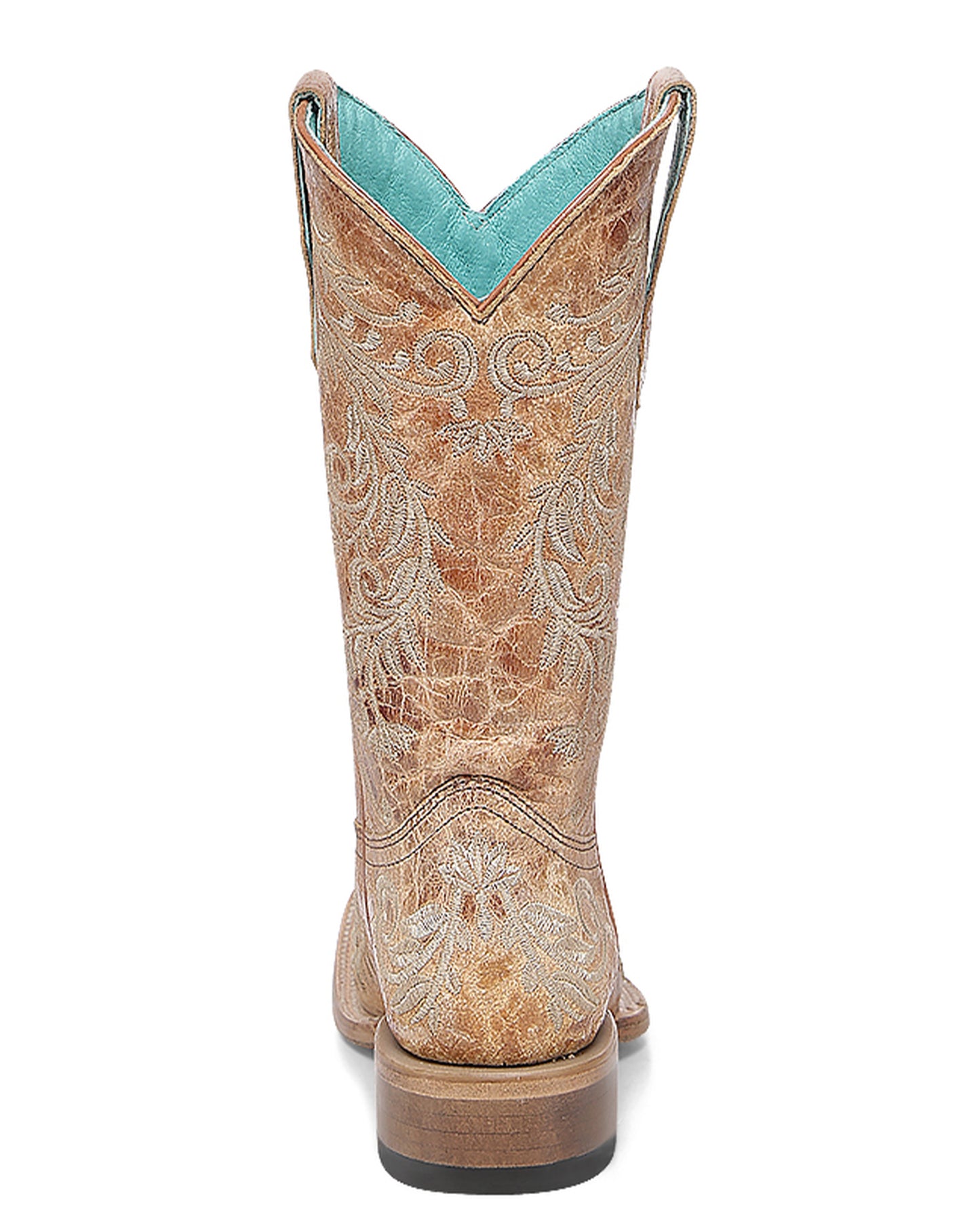 Teen's Floral Embroidery Western Boots