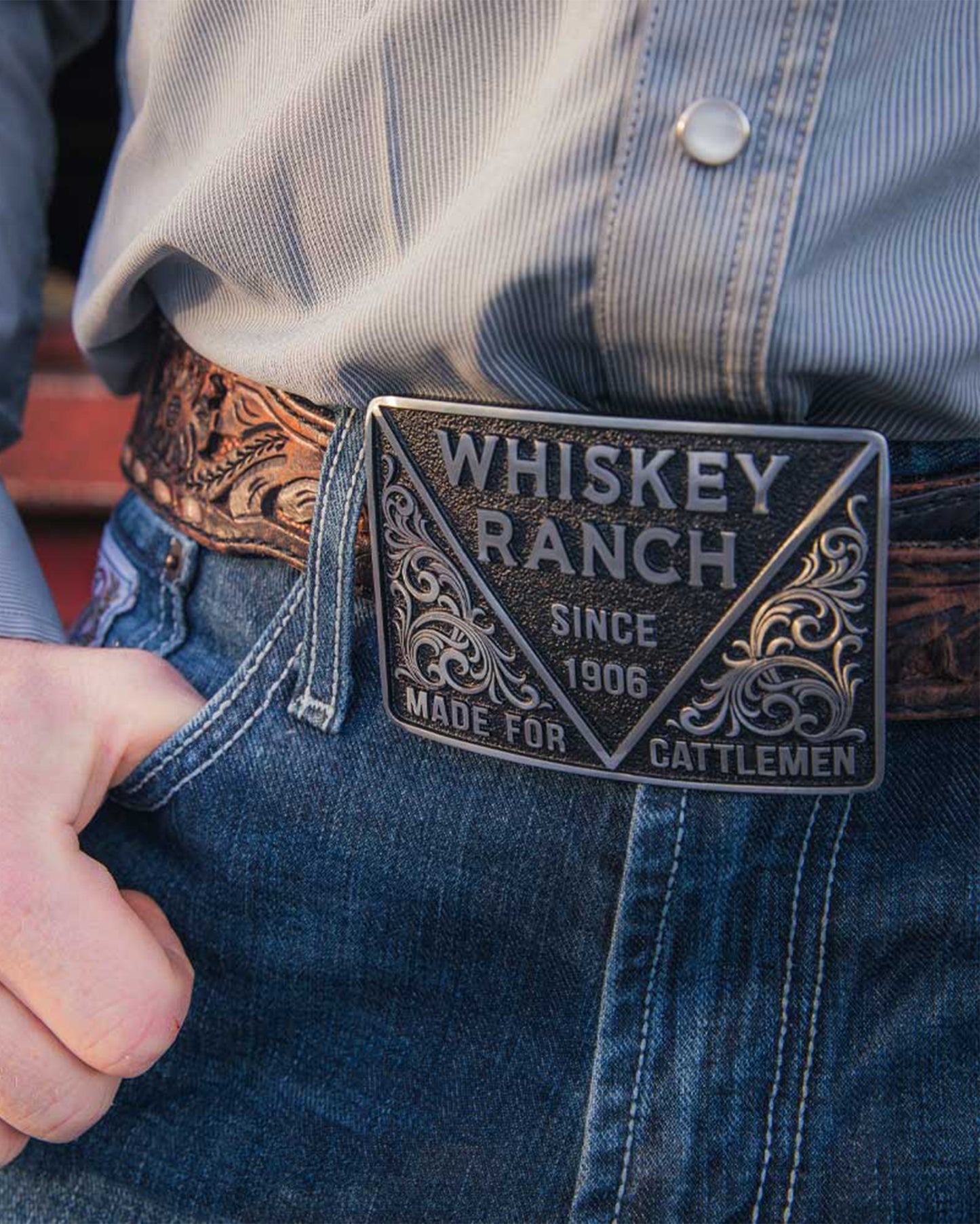 1906 Cattlemen Whiskey Ranch Buckle
