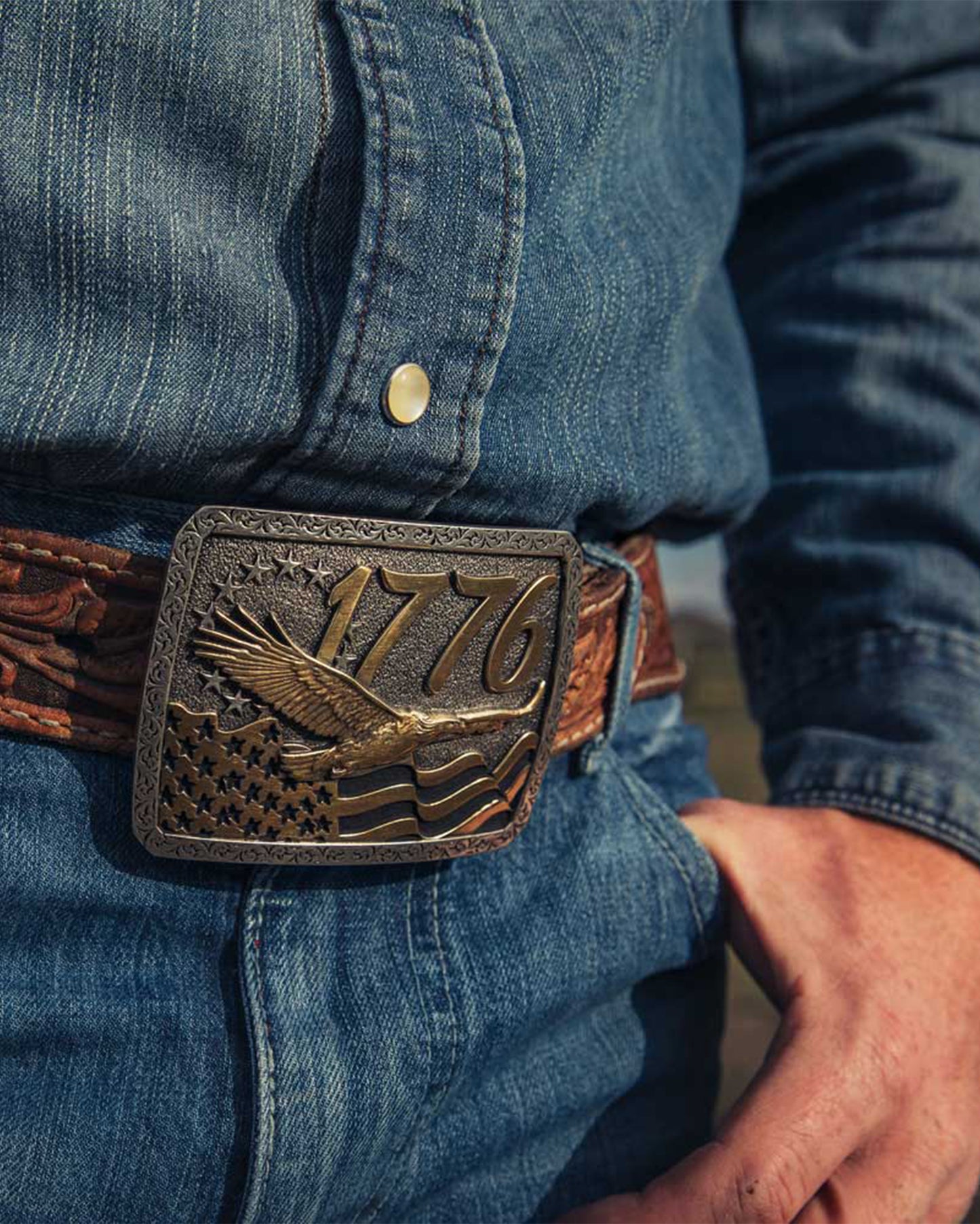 Independent Since 1776 Belt Buckle