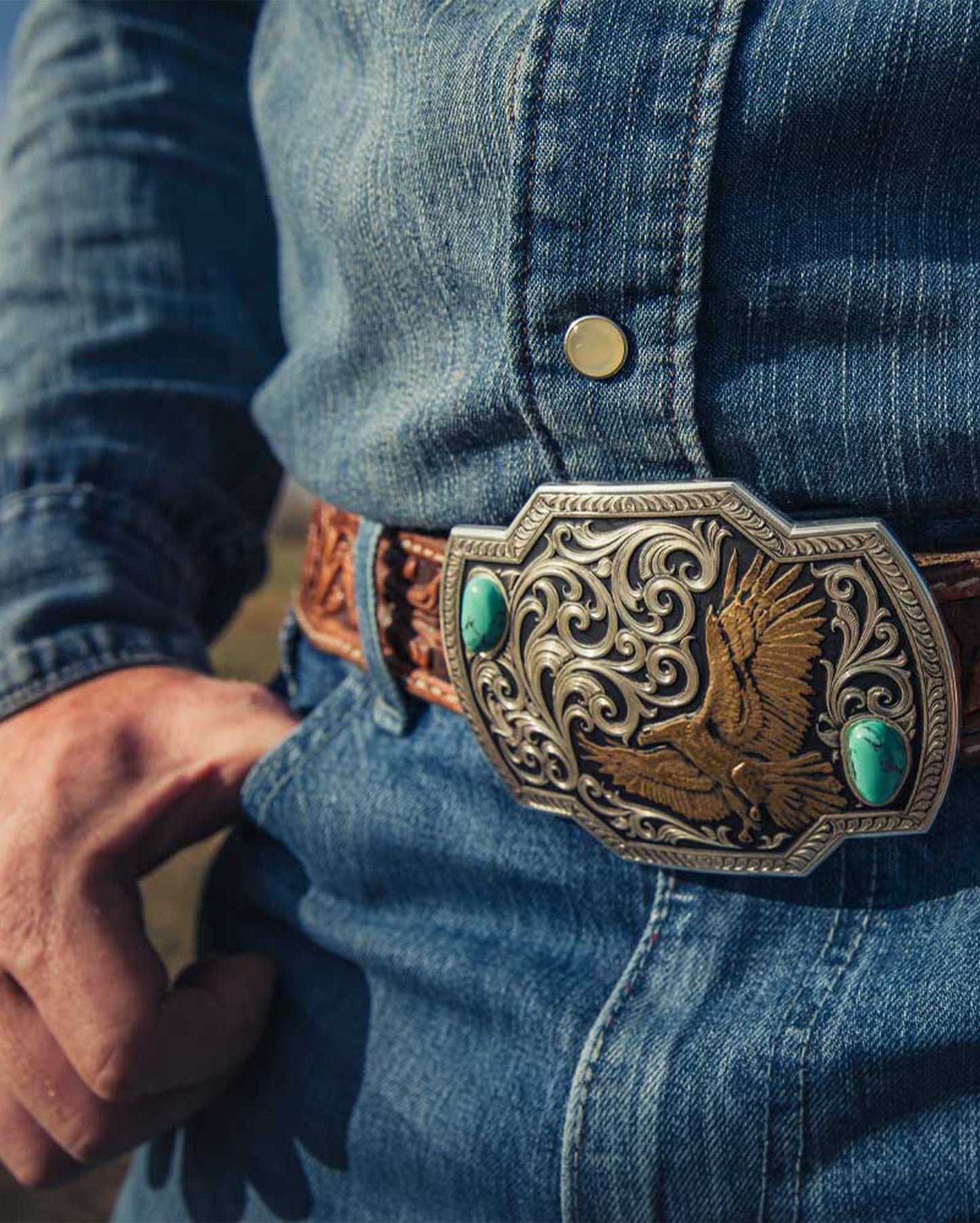 Wings Of Valor American Made Belt Buckle