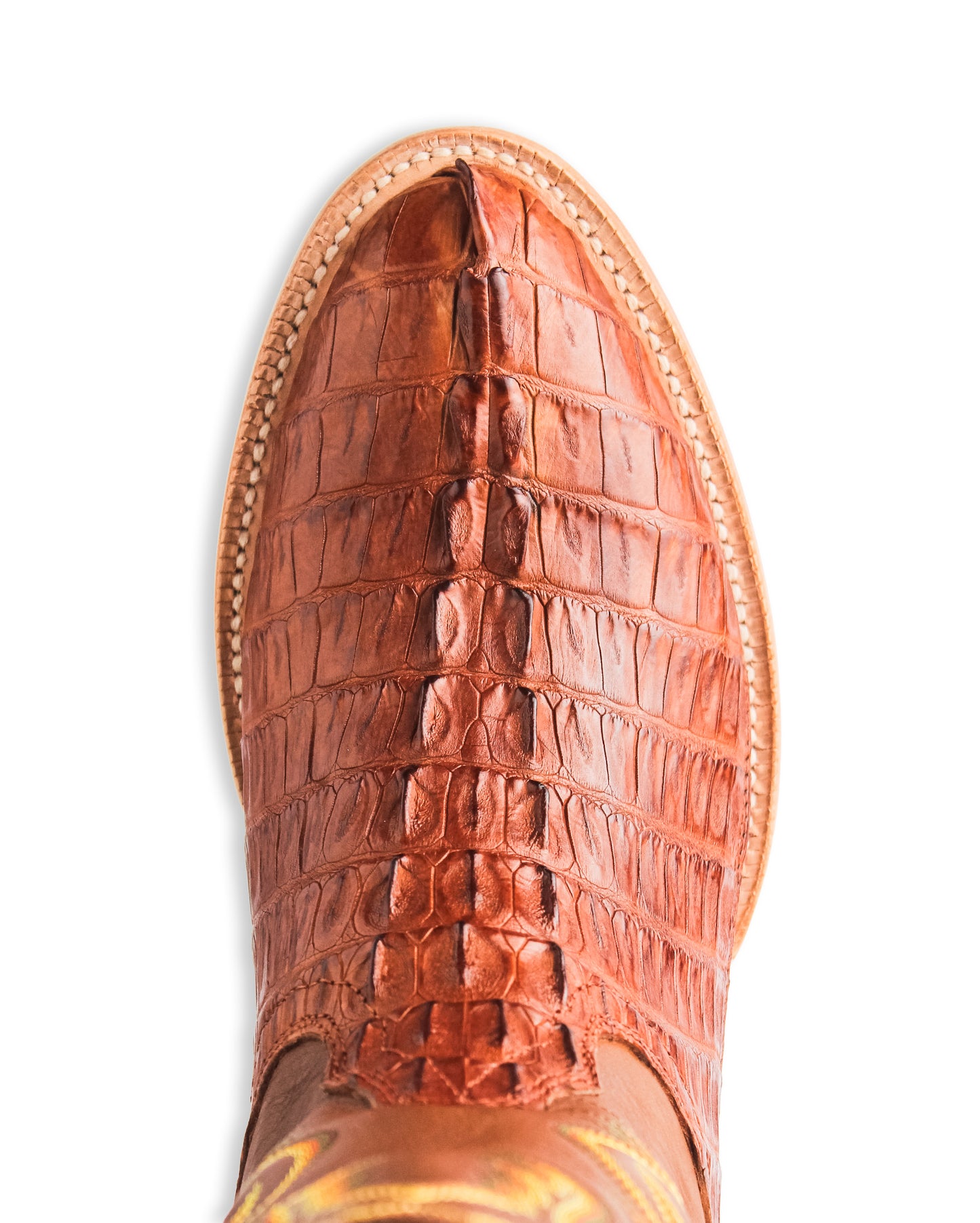 Men's Cognac & Brandy Vintage Exotic Western Boots - Rw3012-3