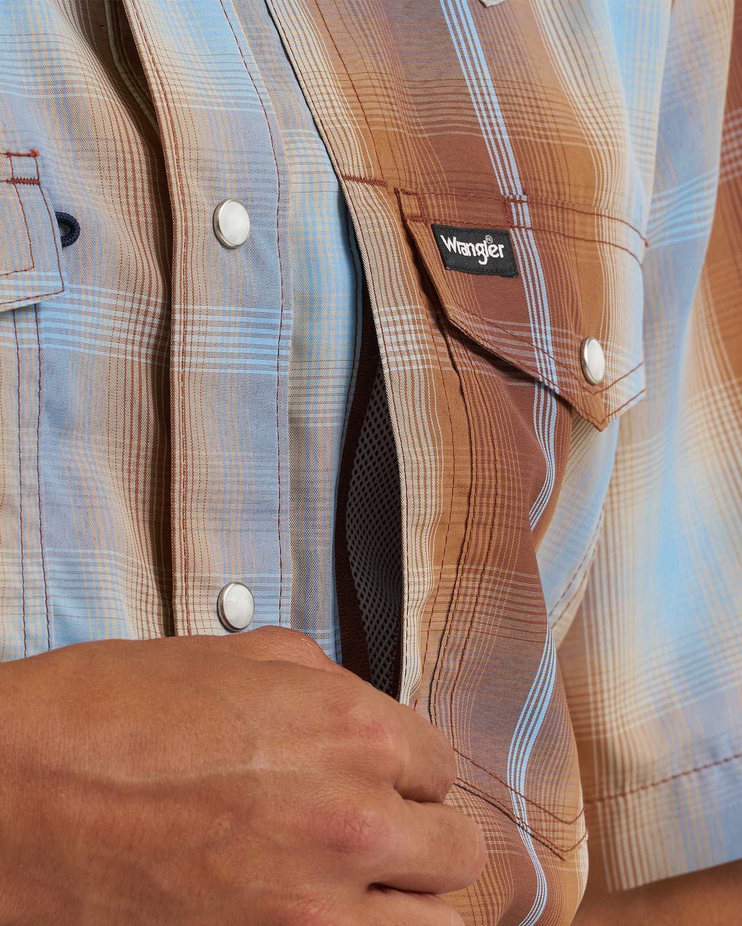 Men's Atg X Wrangler Western Performance Short Sleeve Relaxed Fit Snap Shirt - 112382382