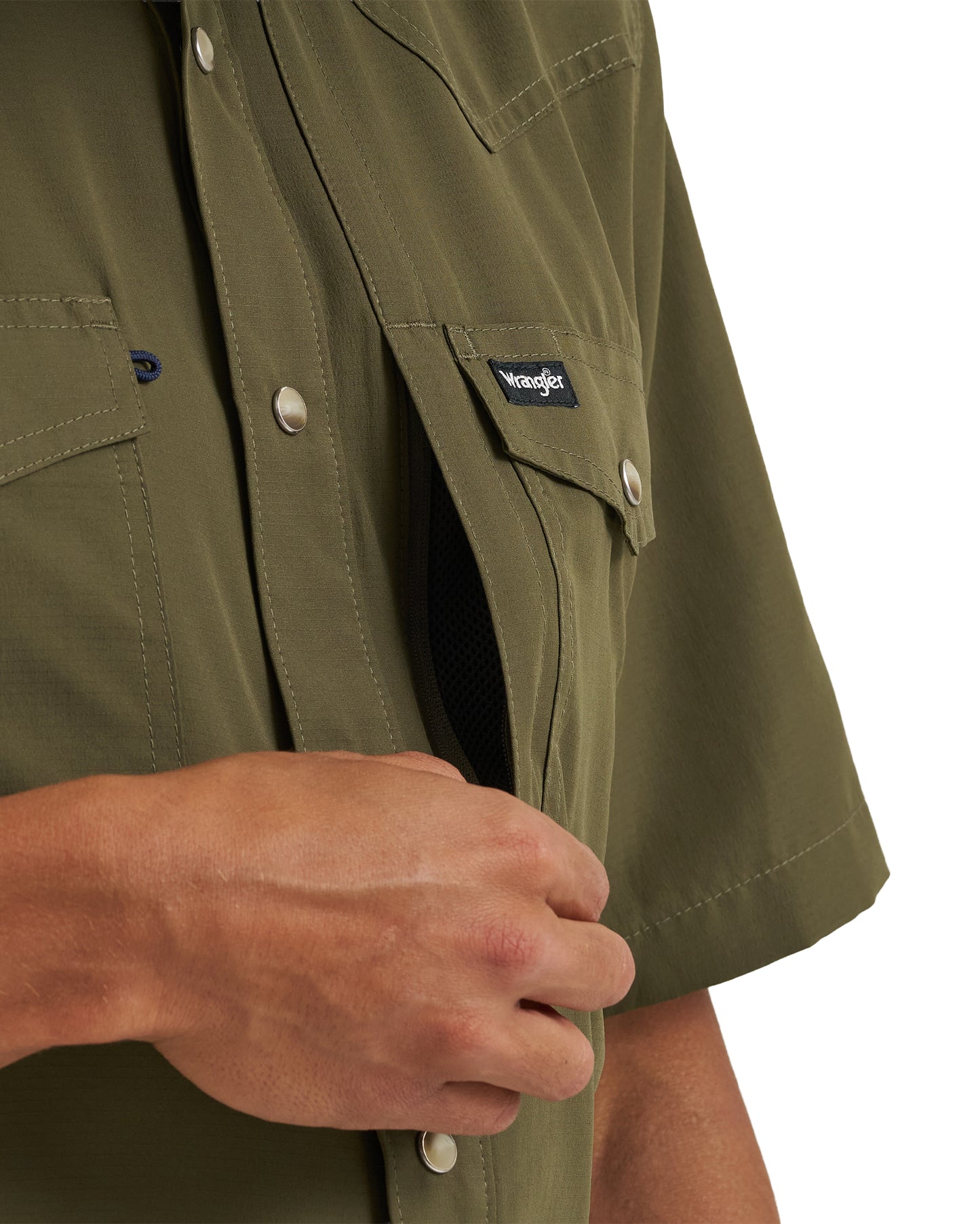 Men's Atg X Wrangler Western Performance Short Sleeve Relaxed Fit Snap Shirt - 112382383