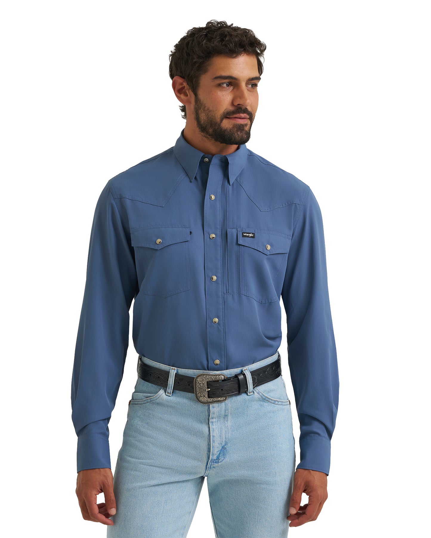 Men's Atg X Wrangler Western Performance Long Sleeve Relaxed Fit Snap Shirt - 112382400