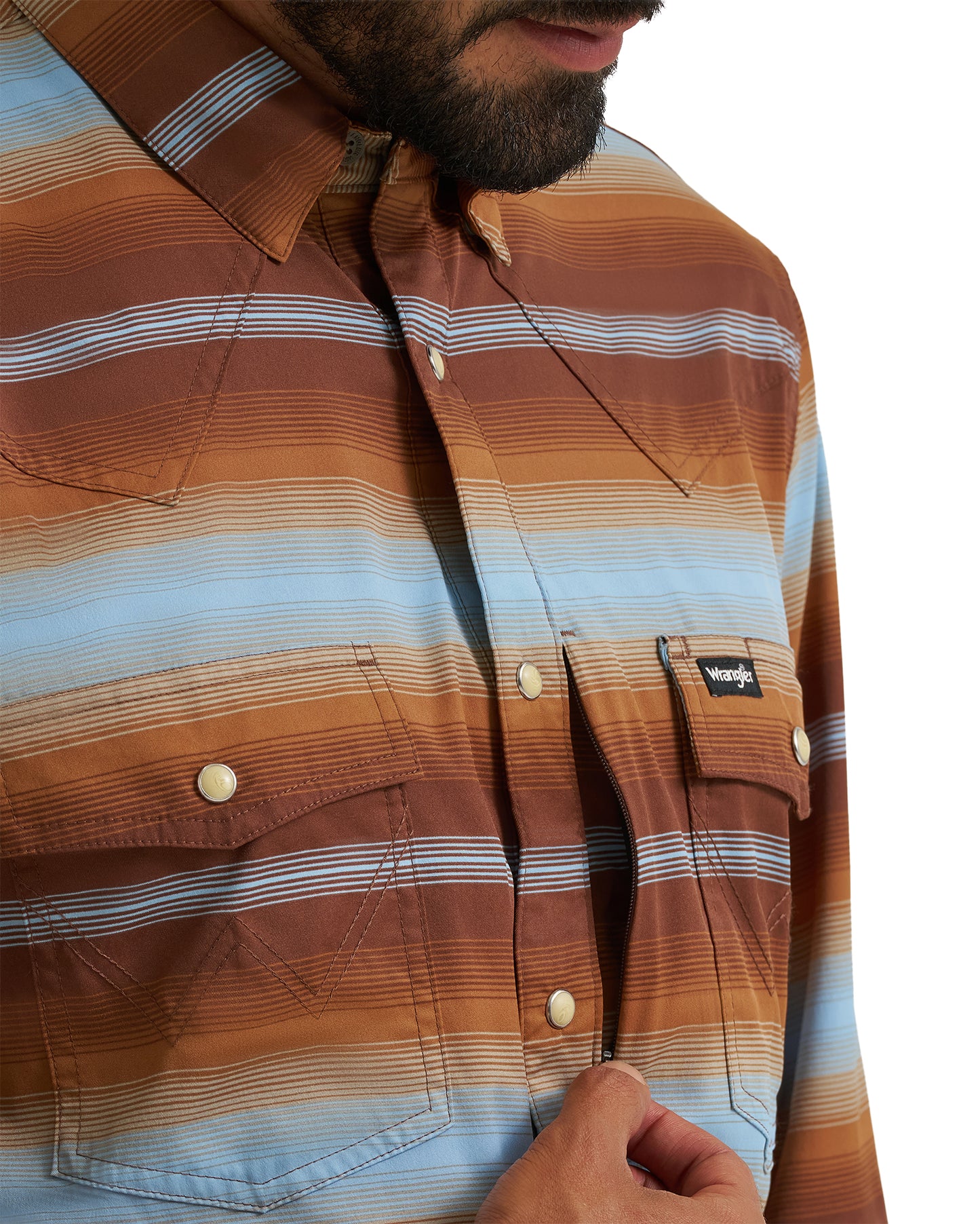 Men's Atg X Wrangler Technical Long Sleeve Regular Fit Snap Shirt - 112383038