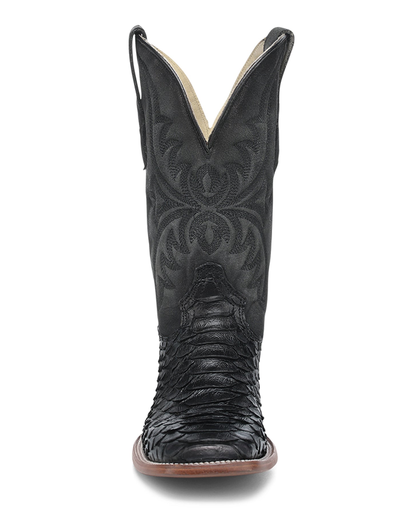 Men's Exotic Wide Square Toe Western Boots