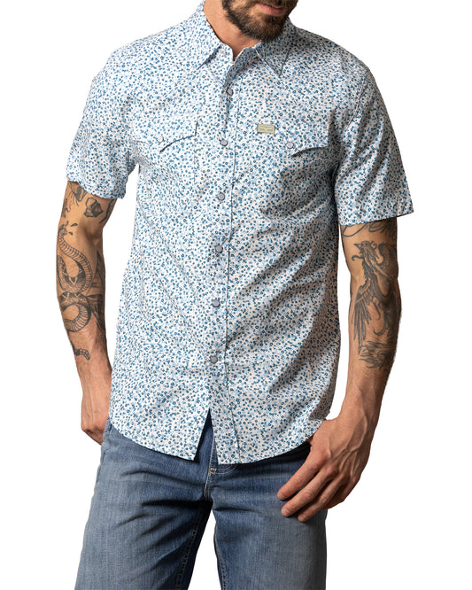 Men's Bascom Shirt - Mds0000092-Bl001 by Kimes Ranch from Skip’s Western Outfitters | KMR-MDS0000092-BL001-S-BLUE