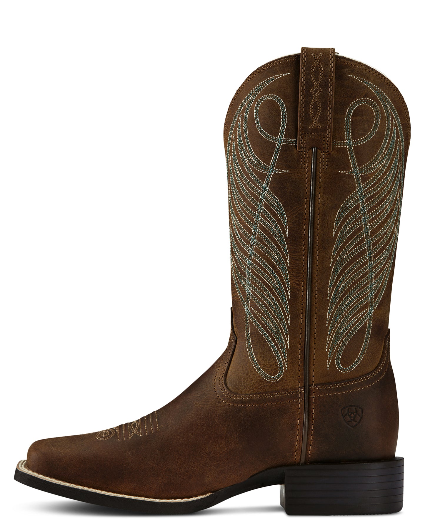 Women's Round Up Wide Square Toe Western Boots - 10018528
