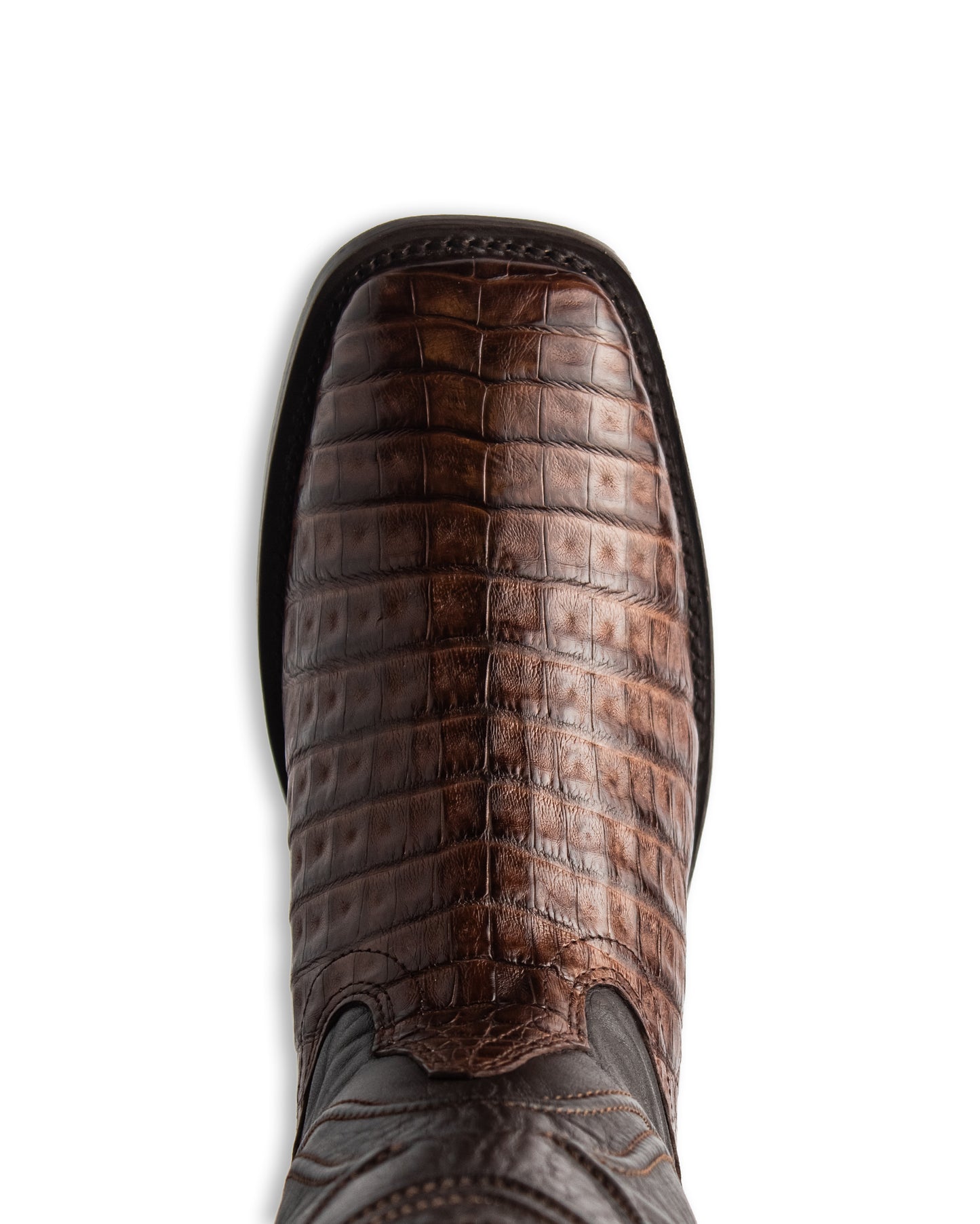 Men's Ke Dressy Wide Square Toe Boot Caiman Belly Western Boots - 828207