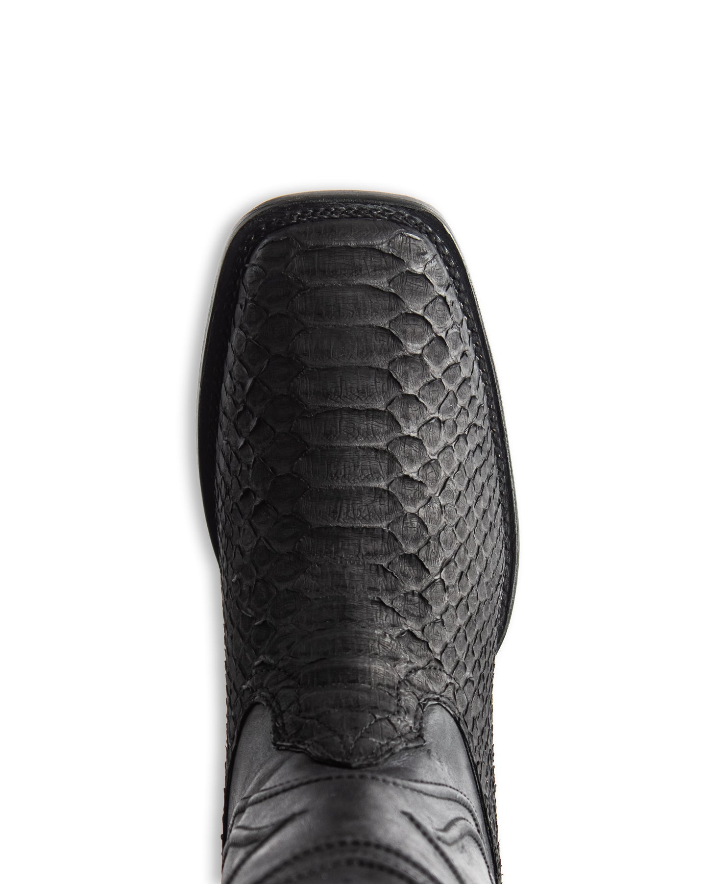 Men's Ke Dressy Wide Square Toe Boot Python Nubuck Western Boots - 82N5705