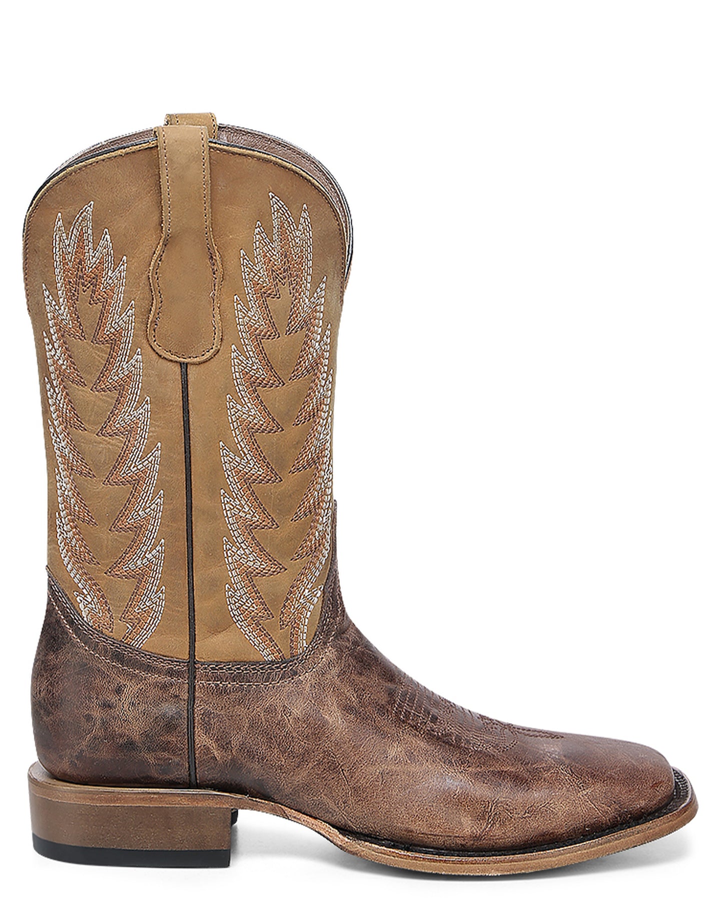 Men's Classic Wide Square Toe Western Boots