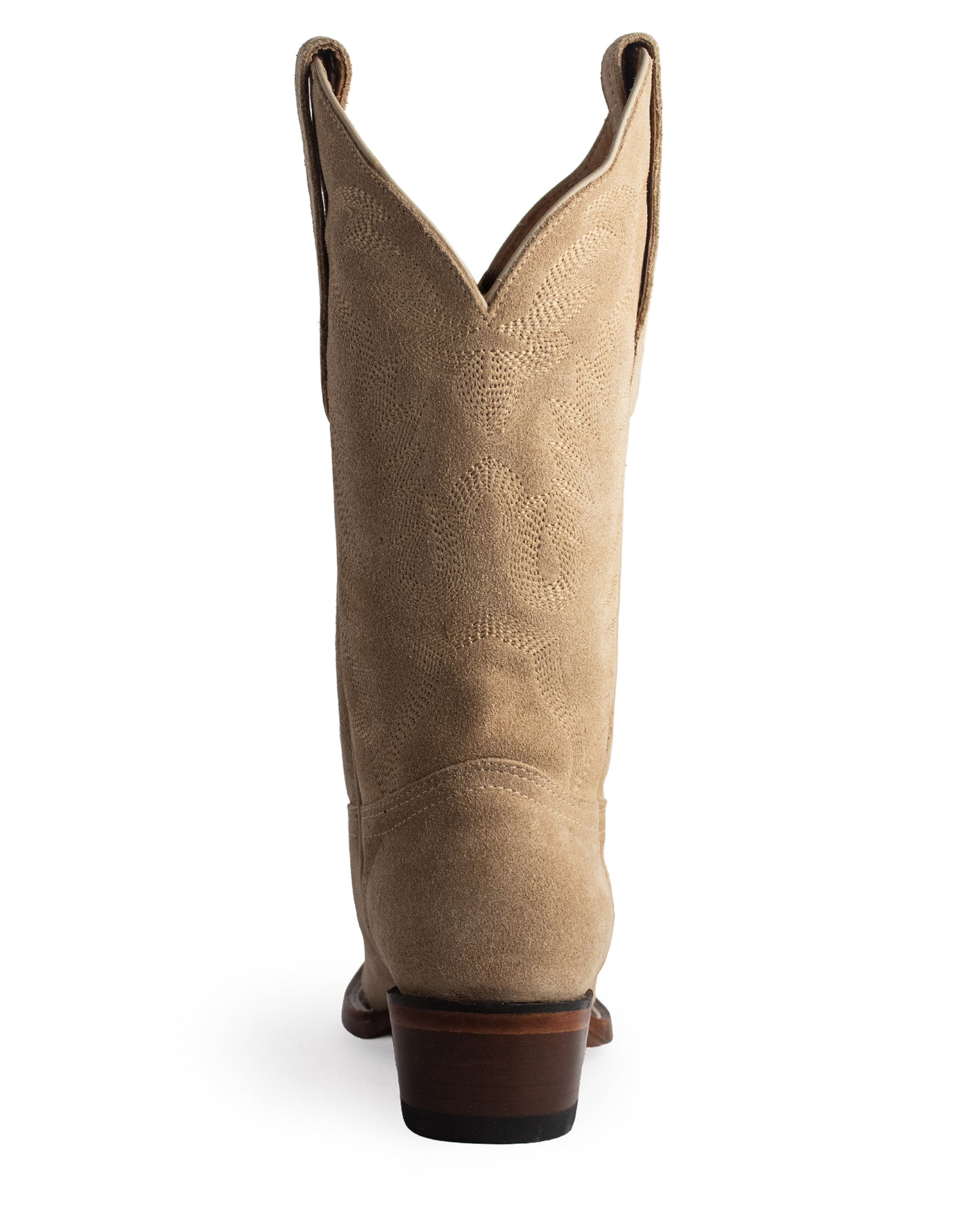 Women's Snip Toe Boot W/ Medallion Suede Leather Western Boots - 34M6607