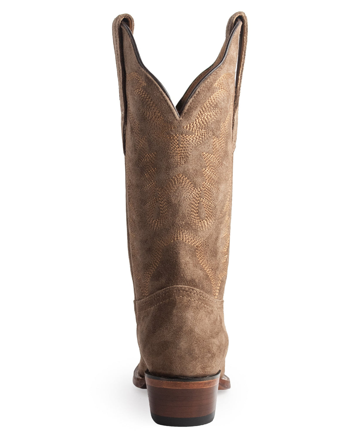 Women's Snip Toe Boot W/ Medallion Suede Leather Western Boots - 34M6607