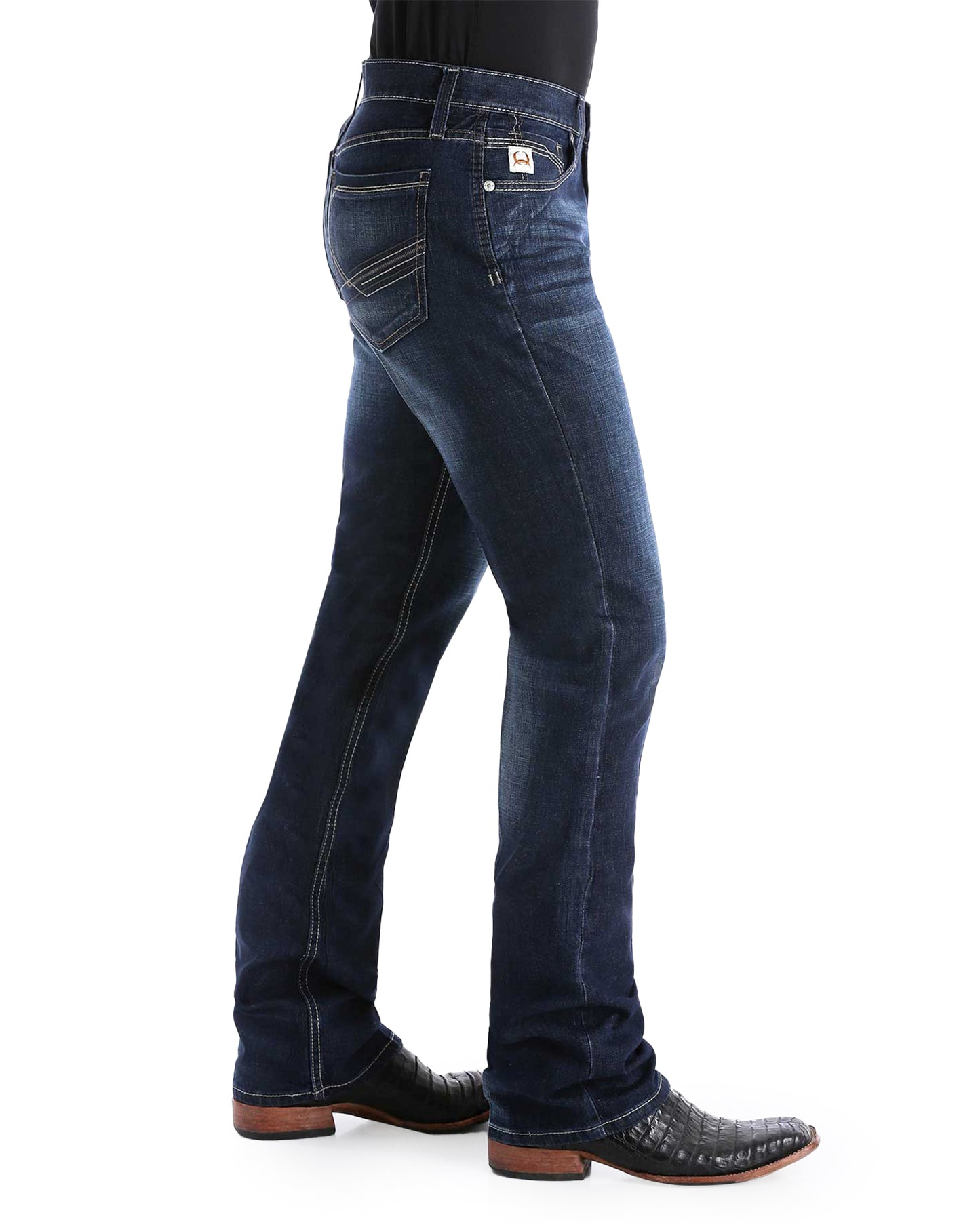 Men's Ian Mid Rise Slim Fit Boot Cut Denim Jeans - Mb65436001