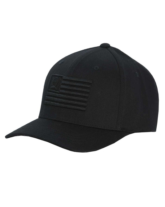 Fitted Flexfit Cap with American Flag