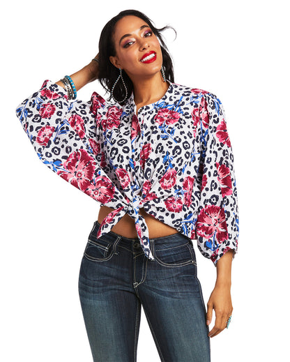 Women's Bliss Top by Ariat from Skip’s Western Outfitters | ARI-10039853-XS-MULTI-PRINT