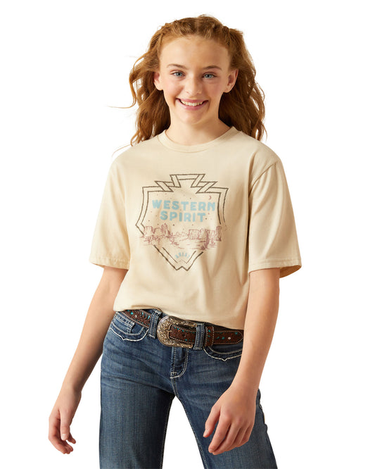 Girls' Ariat Western Spirit T-Shirt by Ariat from Skip’s Western Outfitters | ARI-10058869-XS-WHITE