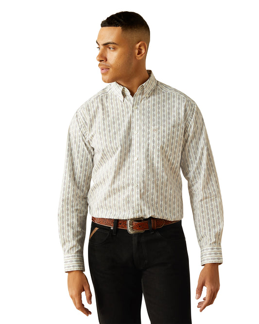 Men's William Classic Fit Shirt - 10058763 by Ariat from Skip’s Western Outfitters | ARI-10058763-XS-WHITE